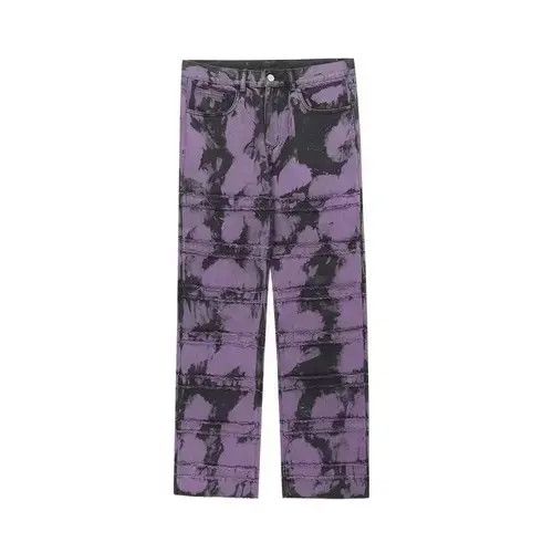 Vintage pattern tie dye jeans Size US 36 / EU 52 - 1 Thumbnail