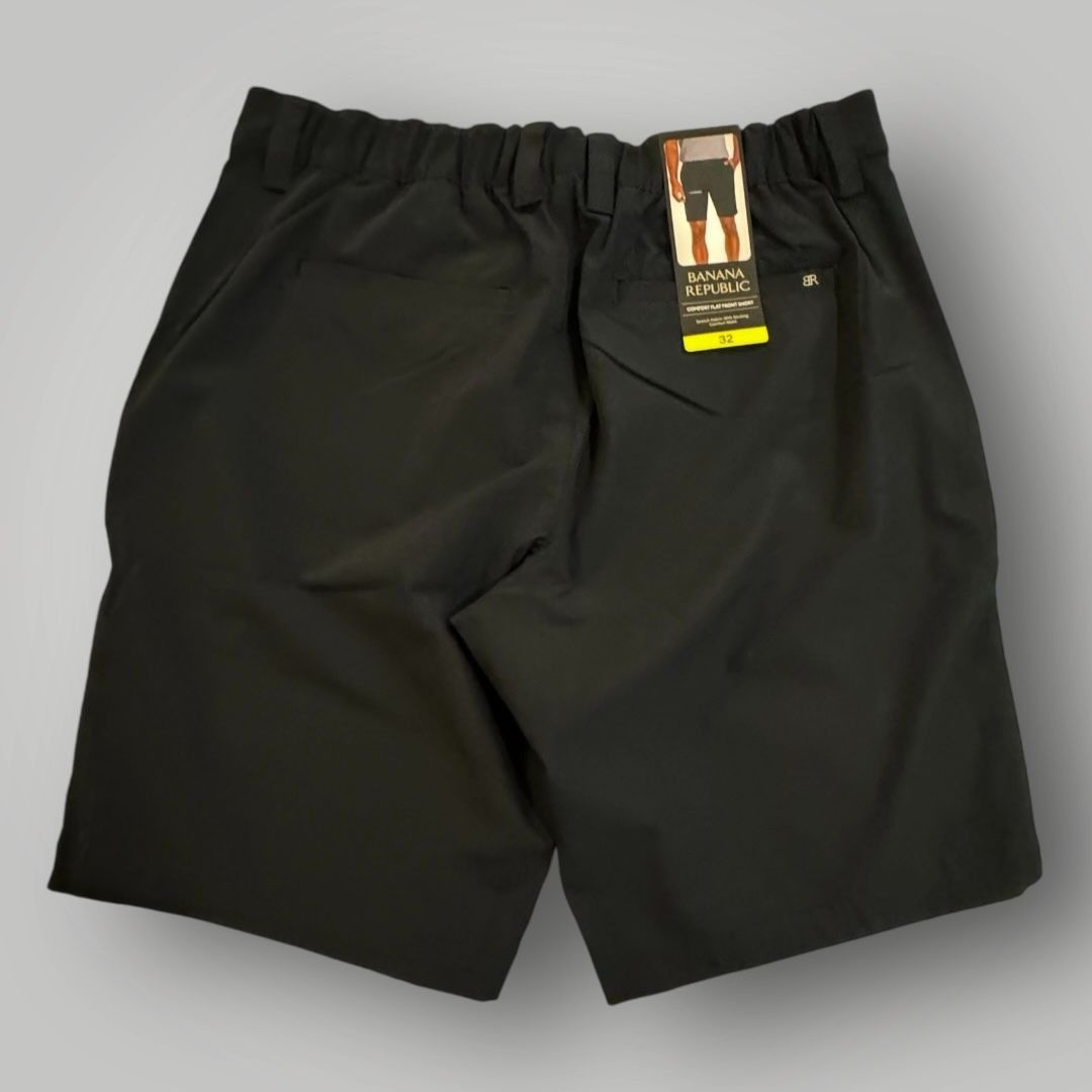 Banana Republic Banana Republic Men's Flat Front Shorts Black 32 Size US 32 / EU 48 - 3 Thumbnail