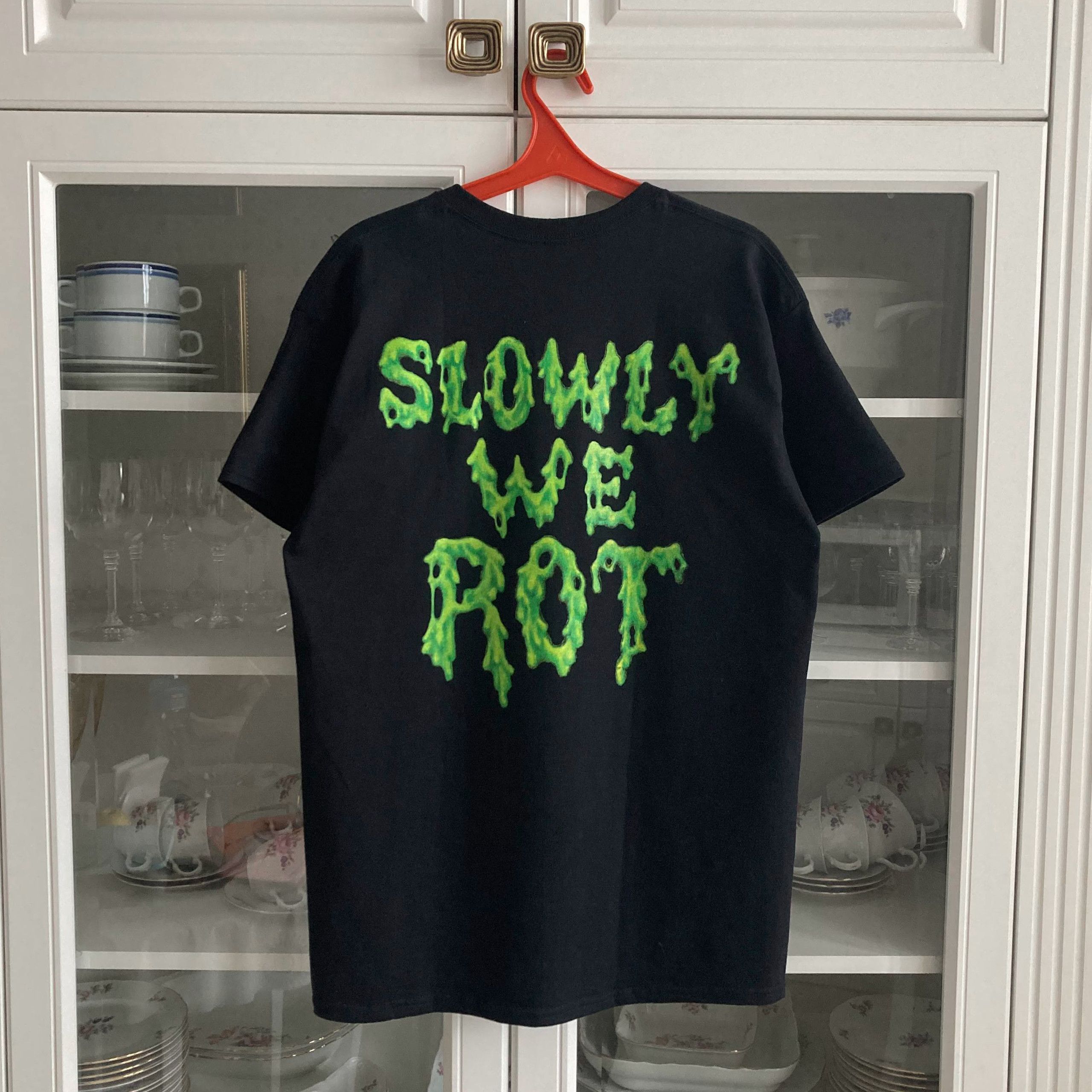 Band Tees T-shirt Obituary - Slowly we rot - death metal band Size US L / EU 52-54 / 3 - 5 Thumbnail