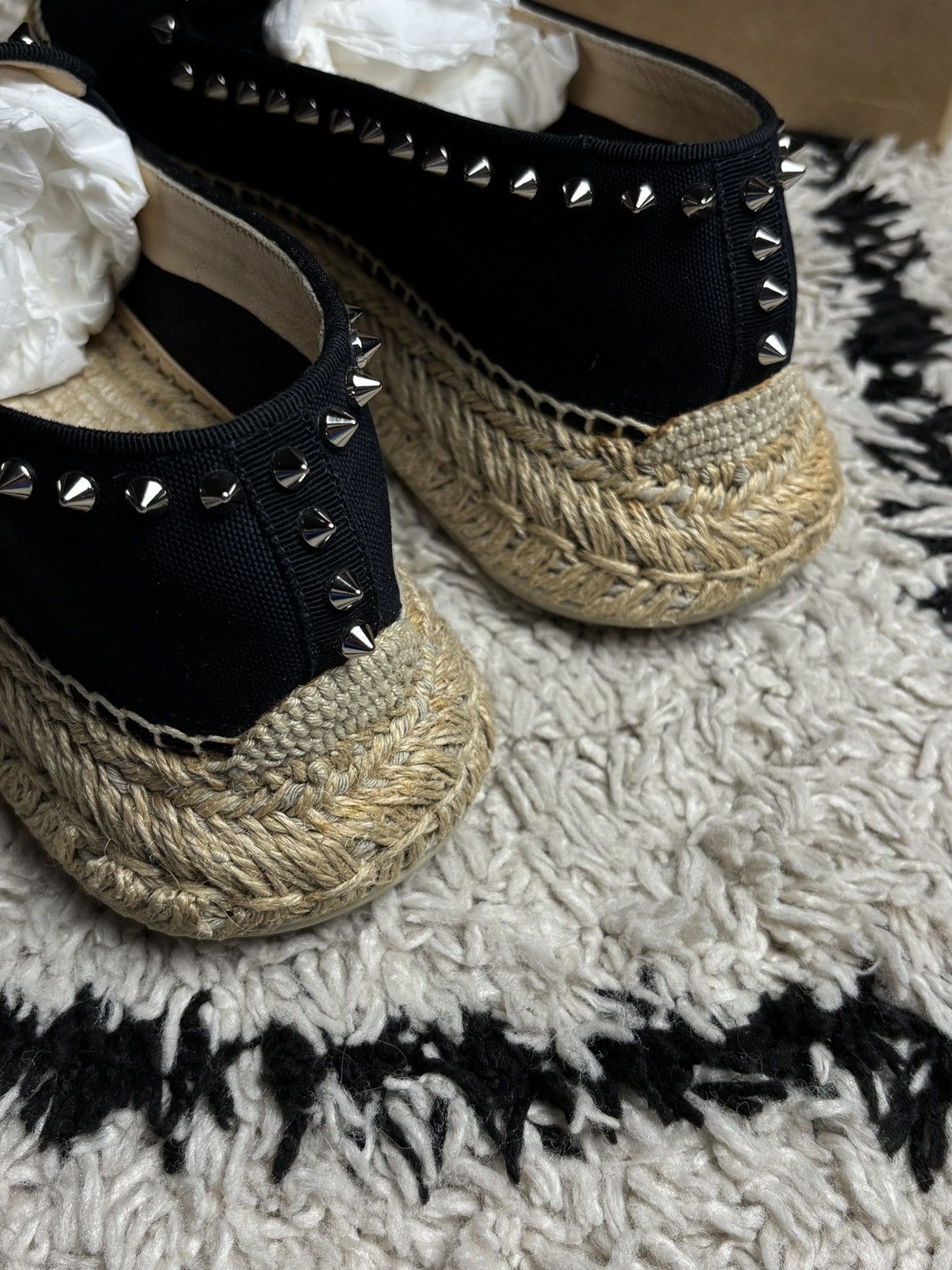 Christian Louboutin Christian Louboutin Spiked Espaboat Espadrille Luxury Shoes Size US 9 / IT 39 - 7 Thumbnail