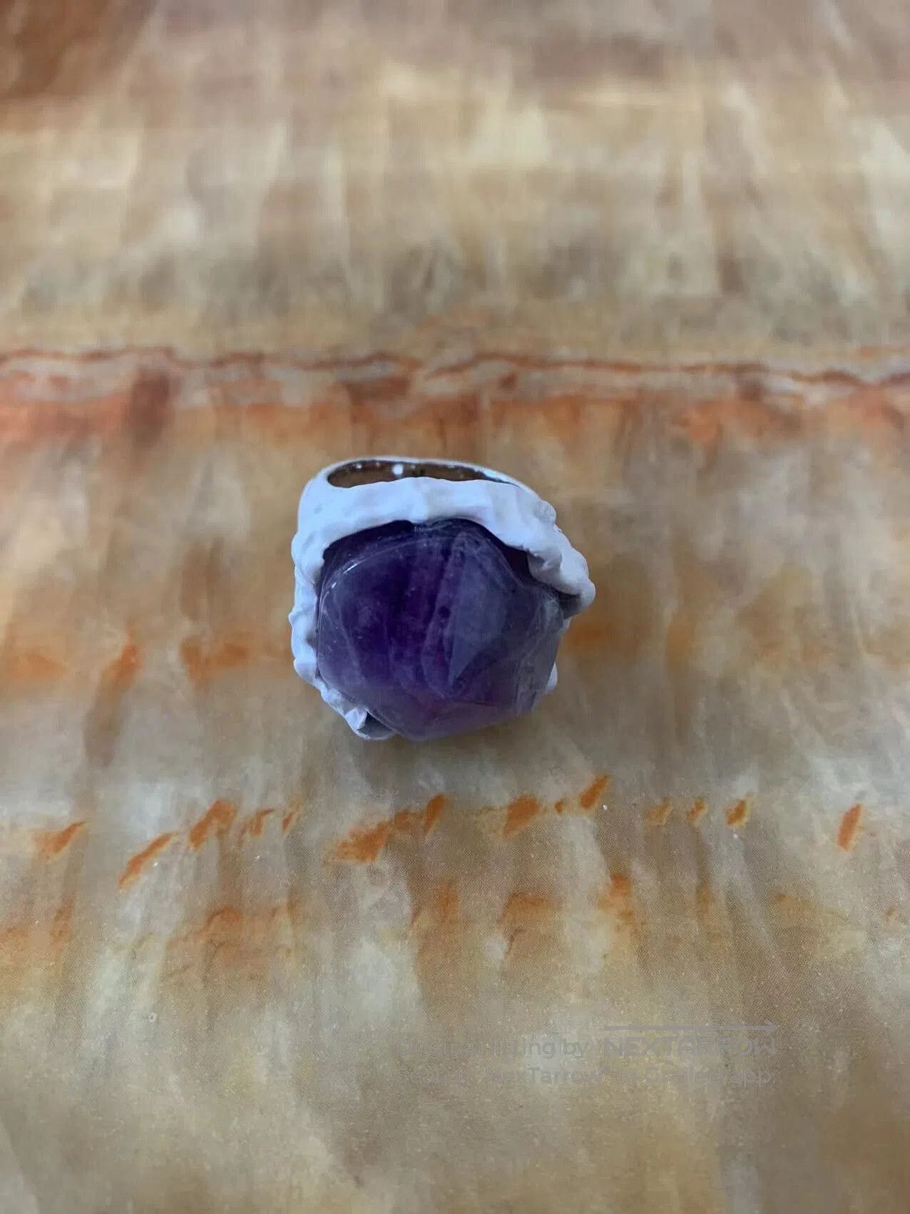Daniel Arsham Dior Arsham Purple Crystal Cement Ring. Size ONE SIZE - 4 Thumbnail