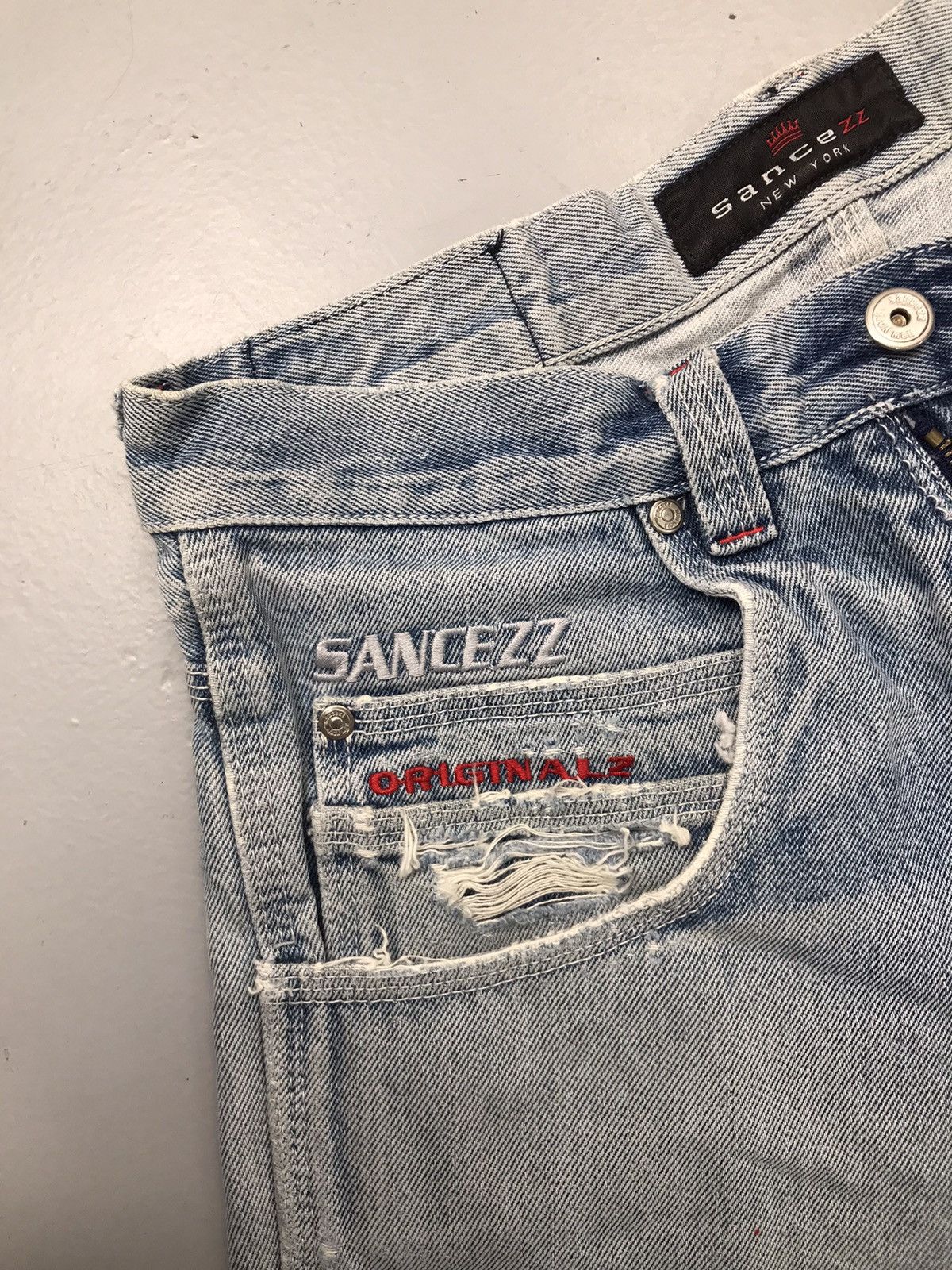 Southpole Vintage Sancezz carpenter repaired denim Size US 34 / EU 50 - 7 Thumbnail