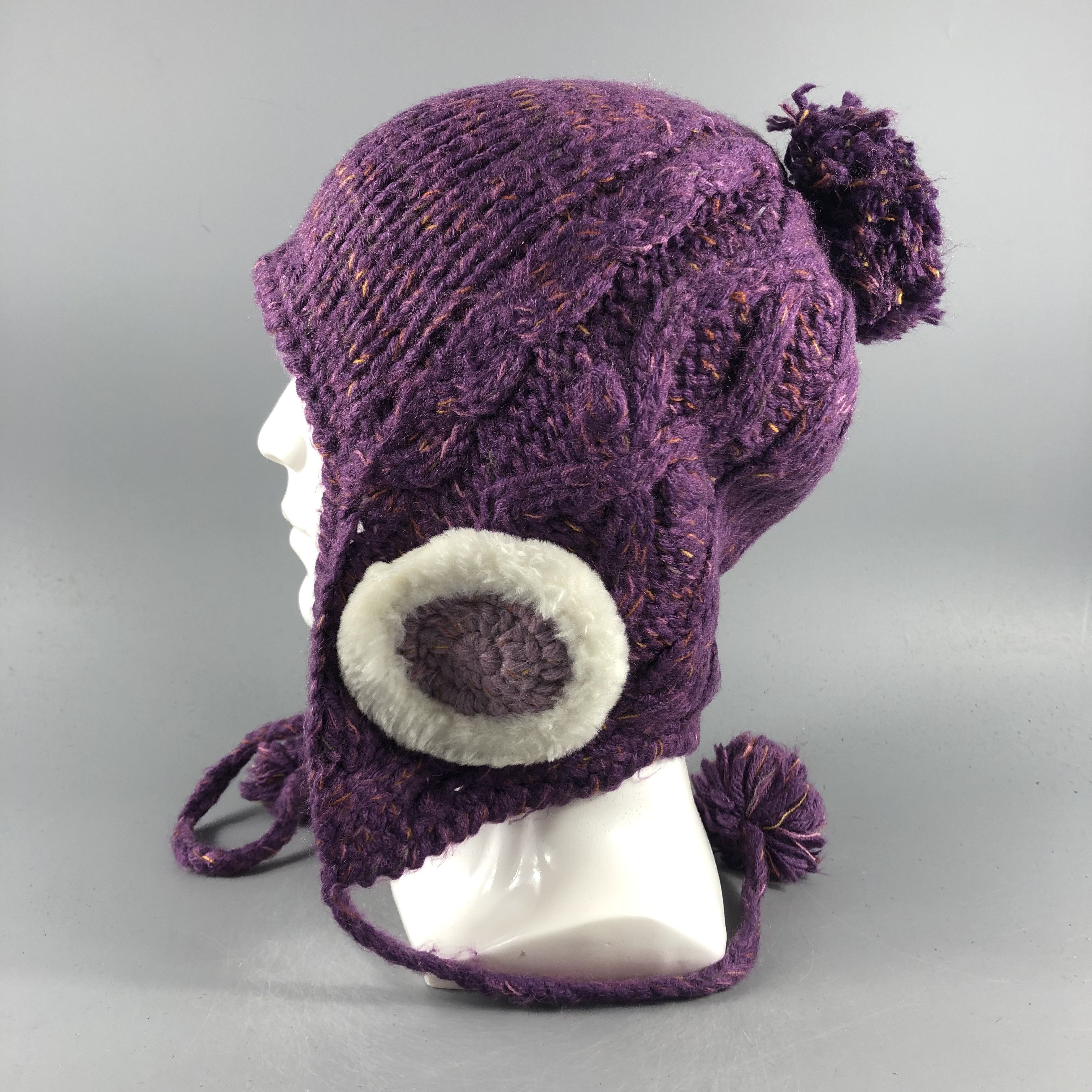 Japanese Brand × Vintage Ear Flap Hat Beanie Snow Hat Snow Cap -D161 Size ONE SIZE - 1 Thumbnail