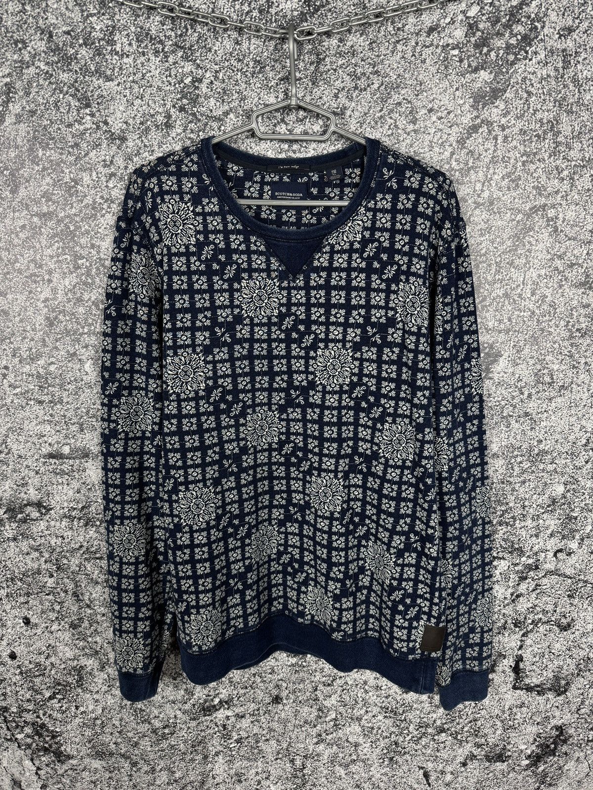 Scotch & Soda Scotch Soda Crewneck Sweatshirt Amsterdams Blauw Pullover XL Size US XL / EU 56 / 4 - 1 Thumbnail
