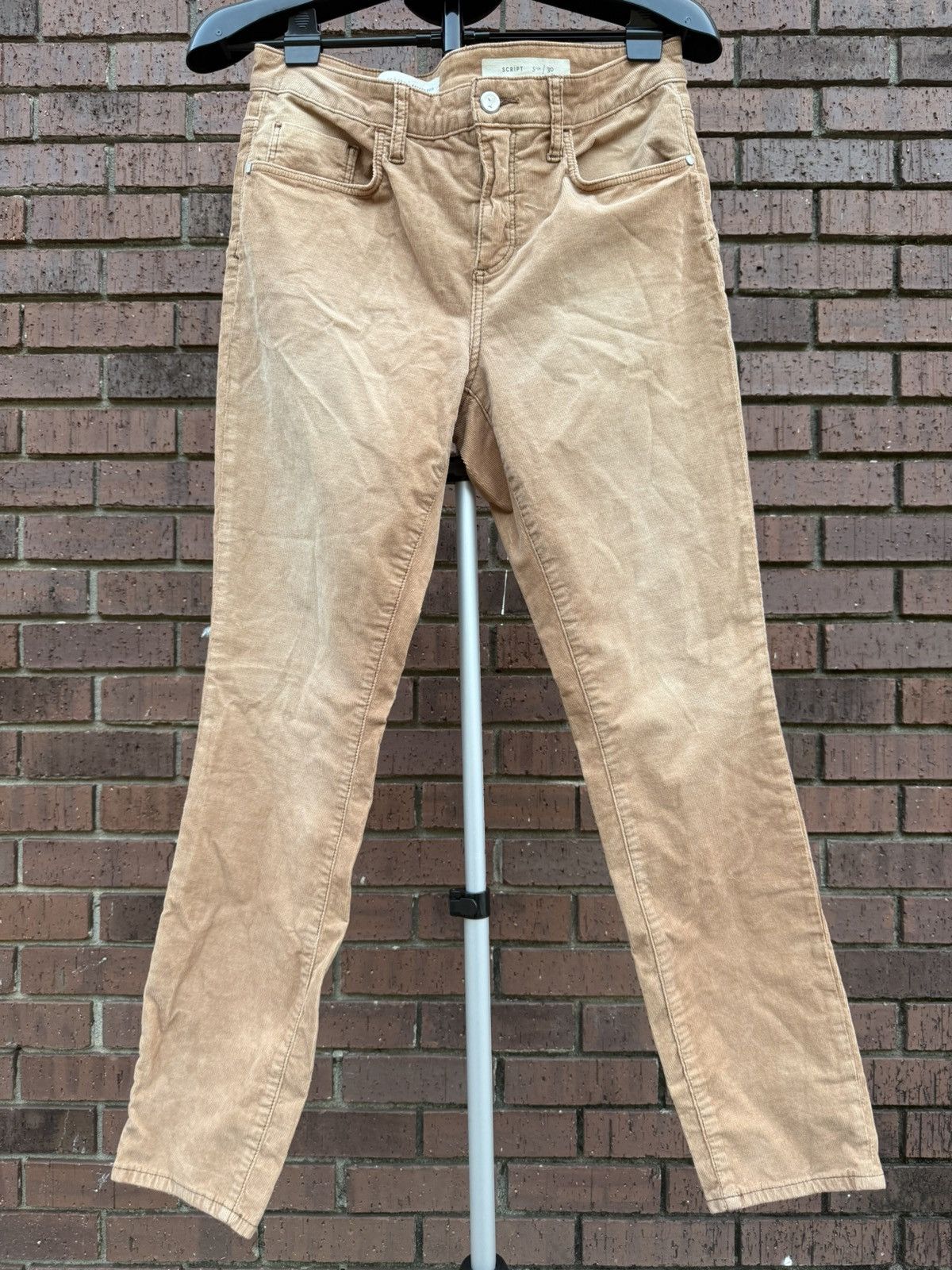 Anthropologie Pilcro Letterpress Anthropologie Script Corduroy Pants Tan Size 30" / US 8 / IT 44 - 1 Thumbnail