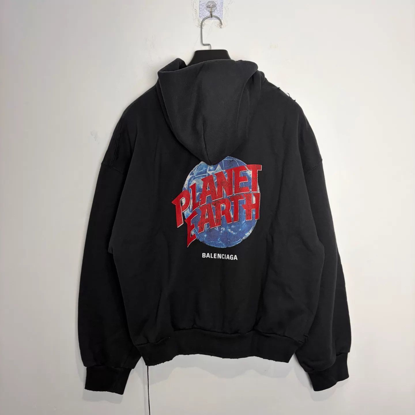Balenciaga Balenciaga 24 Planet Earth Black Zip Hoodie M Size M / US 6-8 / IT 42-44 - 2 Thumbnail