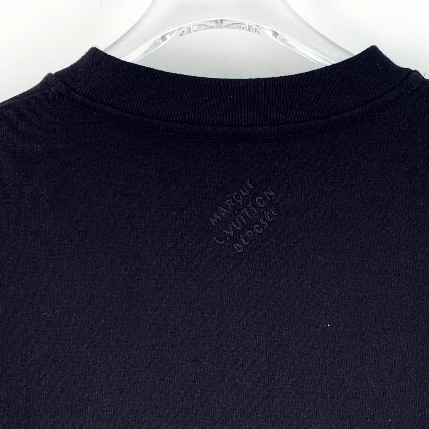 Louis Vuitton Louis Vuitton Black Logo Beaded Cotton Sweatshirt S Size US S / EU 44-46 / 1 - 6 Thumbnail