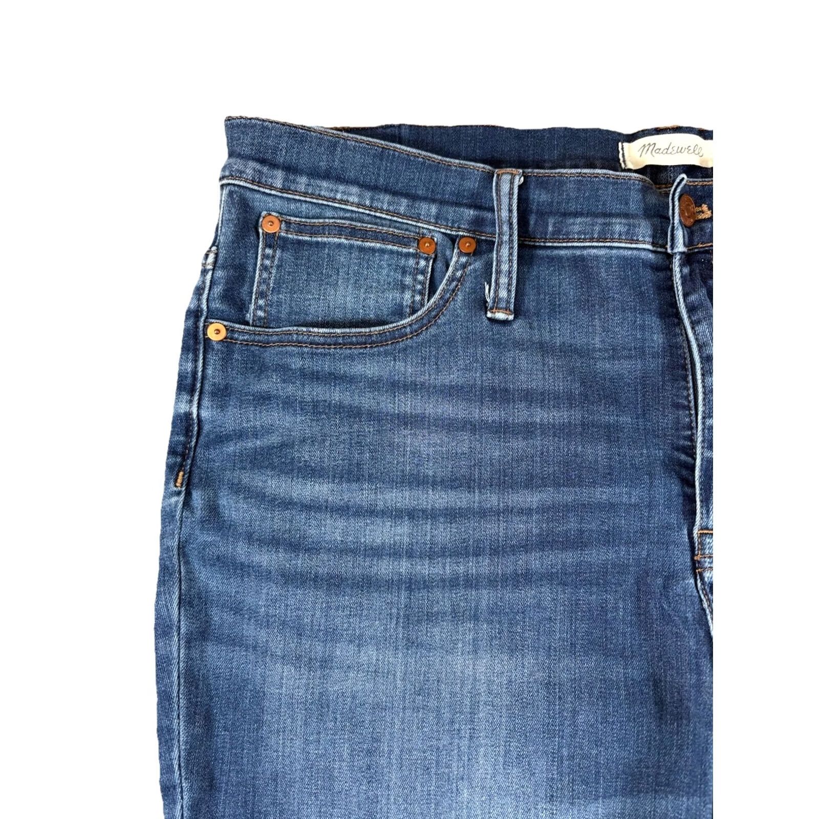 Madewell Madewell Cali Demi-Boot Denim Mid-Rise Jeans 34P Womens Pants Bootcut Blue Denim Size 24" / US 00 / IT 34 - 2 Thumbnail