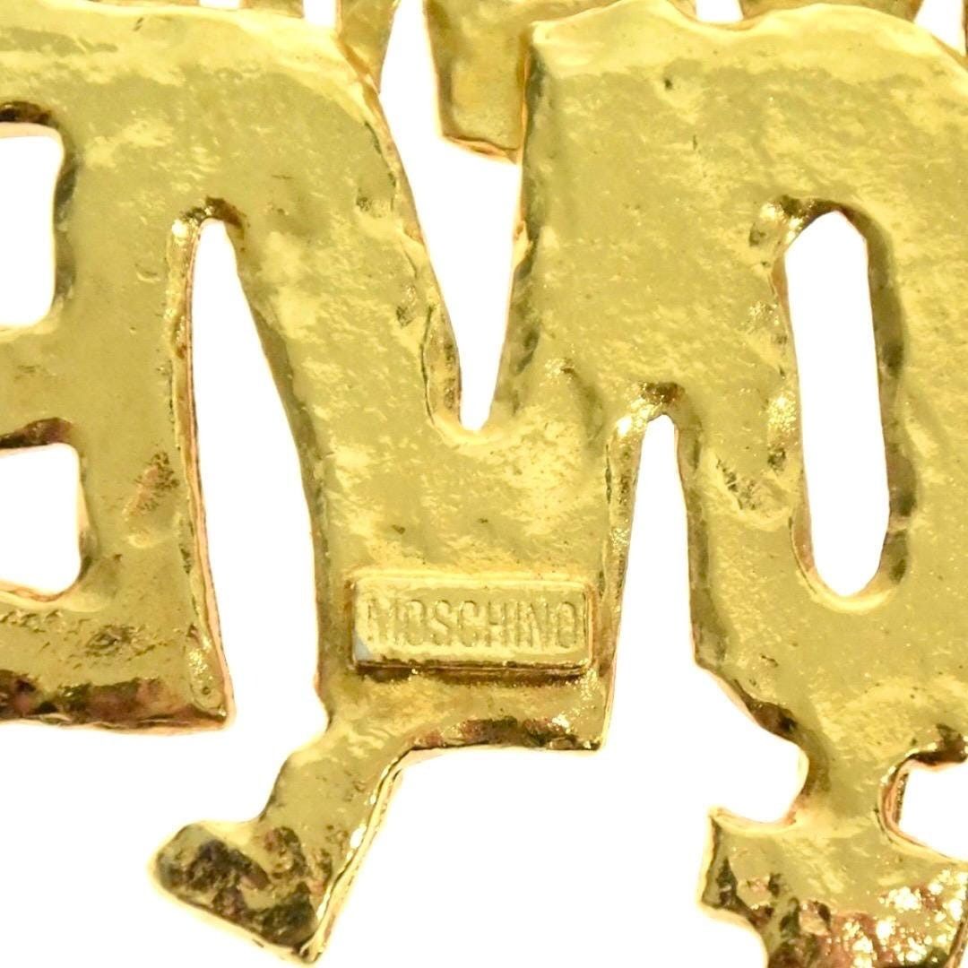 Moschino Vintage Moschino golden chain necklace with Give Me Love top Size ONE SIZE - 3 Thumbnail