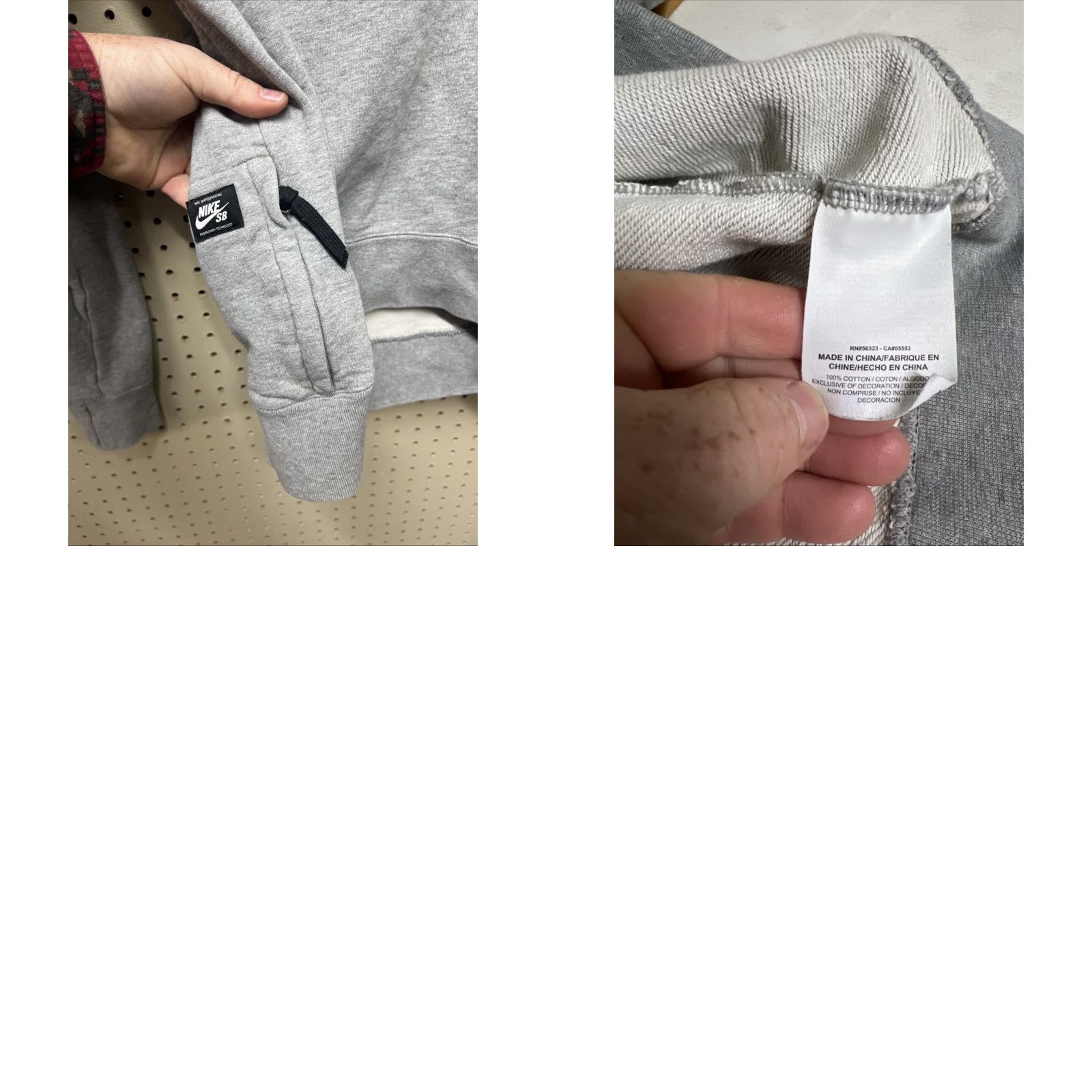 Nike Nike SB Sweatshirt Crew Neck Pullover Mens Size M Gray Navy Logo Knit Cotton Classic All Seasons Skateboarding Shirt Size US M / EU 48-50 / 2 - 8 Thumbnail