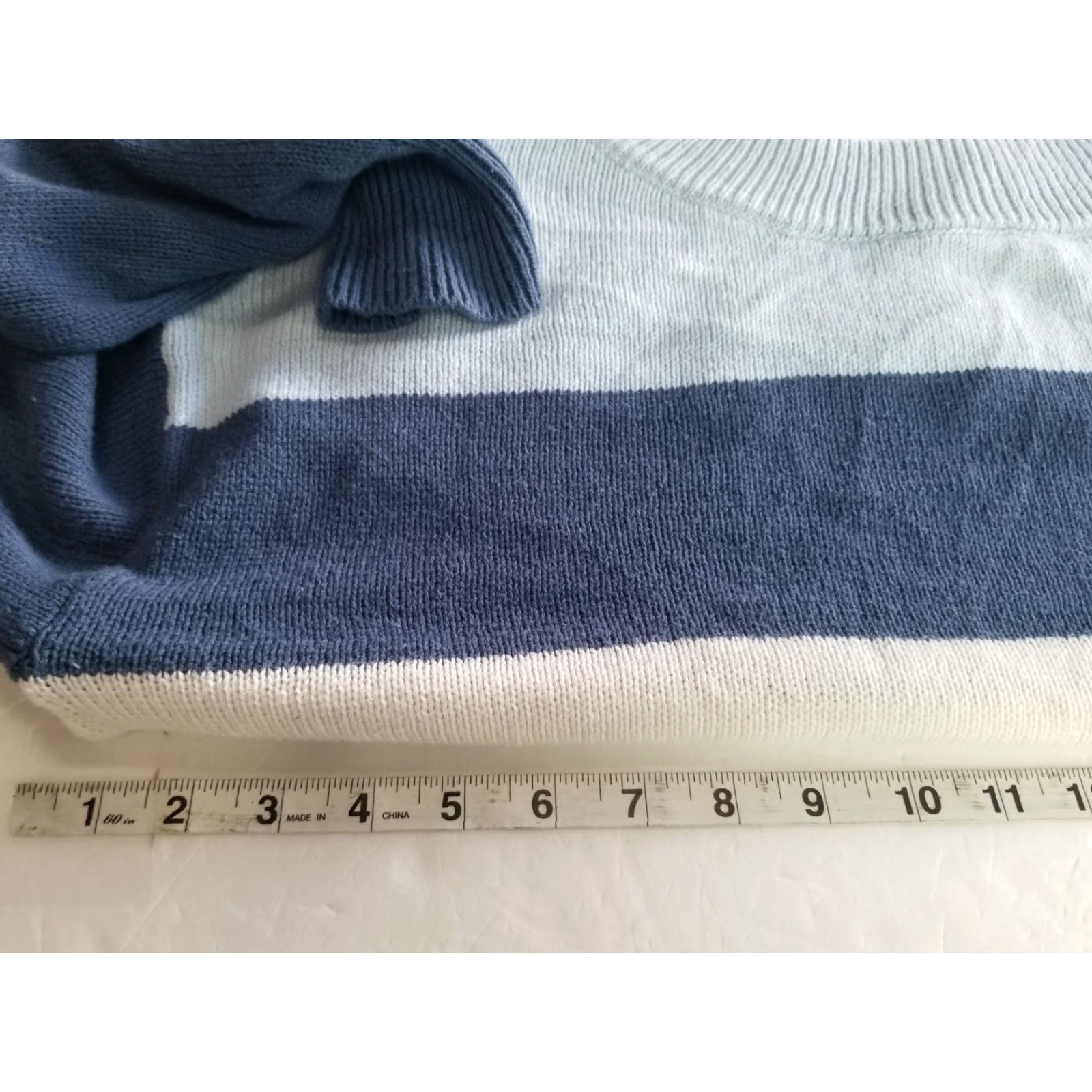 Lucky Brand Lucky Brand Sweater Women Pullover Knit Striped Casual Blue Size Small Size S / US 4 / IT 40 - 3 Thumbnail