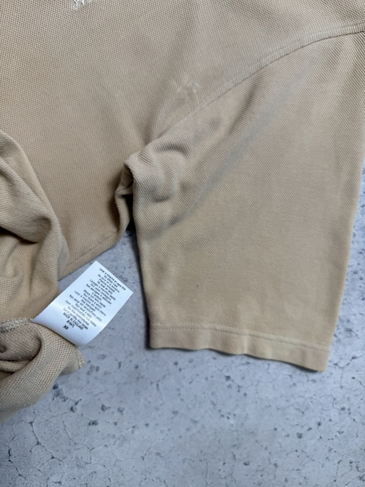Burberry Burberrys Luxury Polo T-Shirt Vintage 90’s Beige Old Money Size US L / EU 52-54 / 3 - 10 Thumbnail