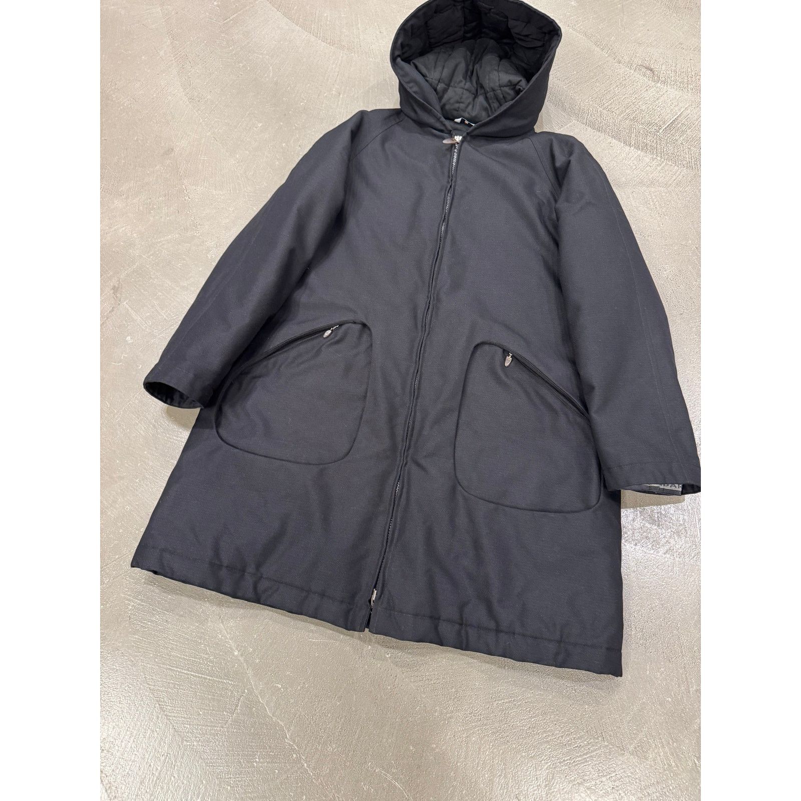 Mandarina Duck 1990s Mandarina Duck egg cell hooded jacket Size US M / EU 48-50 / 2 - 4 Thumbnail