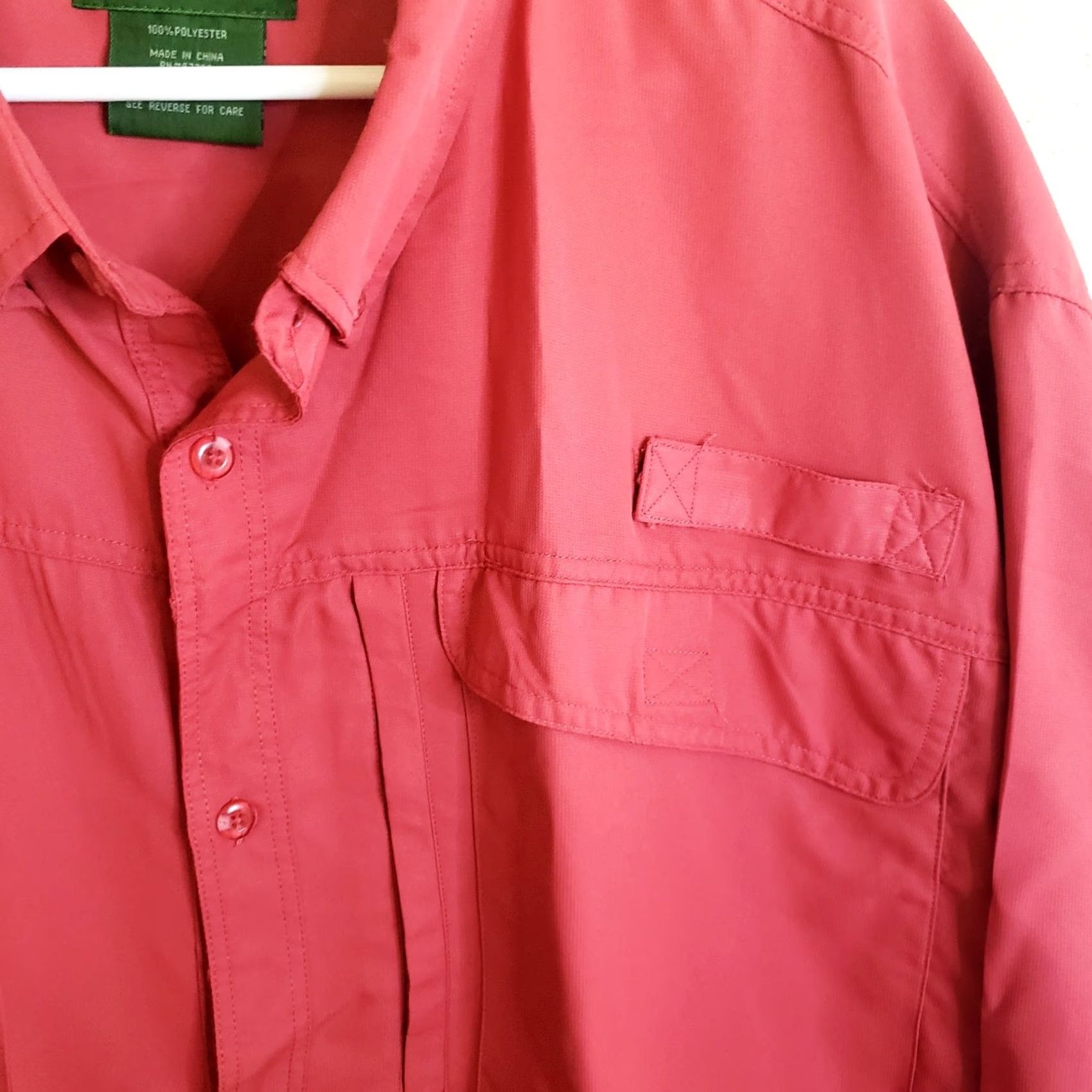 Vintage Stillwater Supply Co Men's Short Sleeve Button Up Vented Fishing Shirt Red 3XL Size US XXL / EU 58 / 5 - 5 Thumbnail