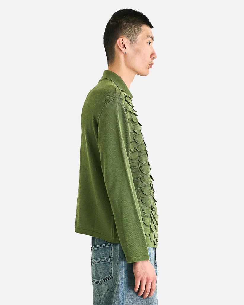 Namacheko o1s1v1r1oon0825 Bird Feather Polo in Green Size US L / EU 52-54 / 3 - 2 Thumbnail