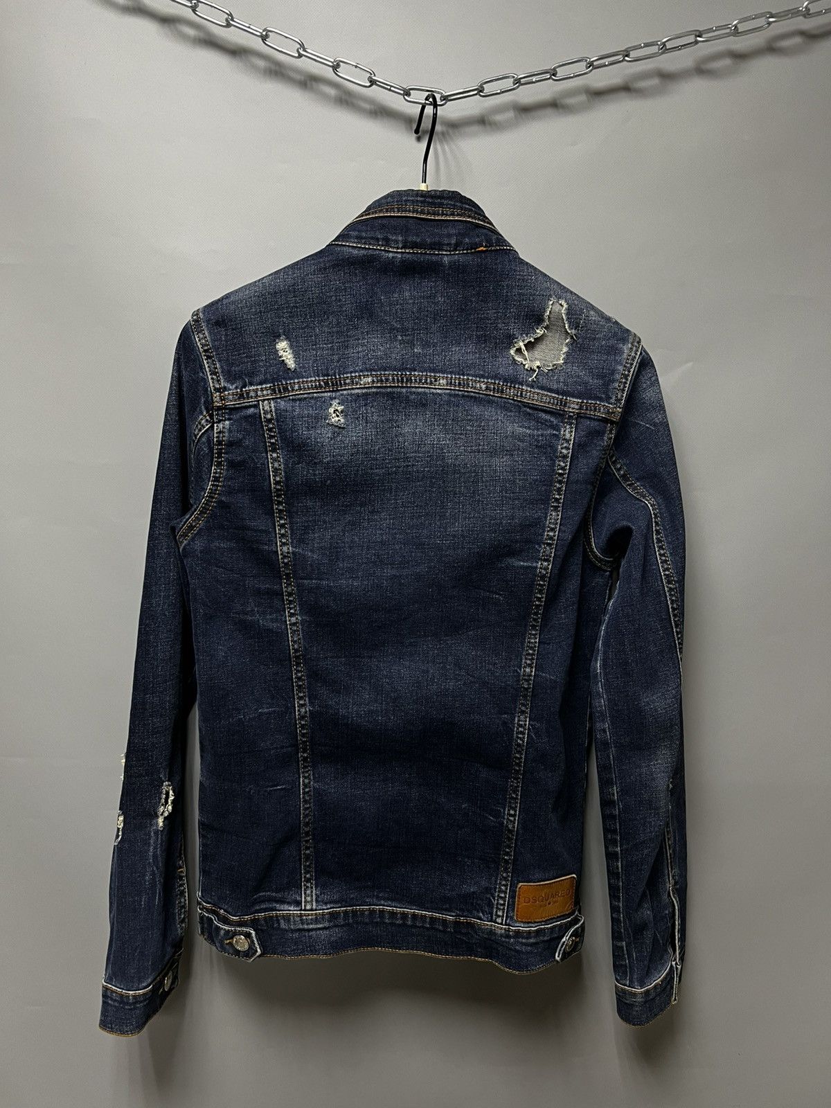 Dsquared2 Dsquared2 Women's Distressed Denim Jacket Size S Size S / US 4 / IT 40 - 2 Thumbnail
