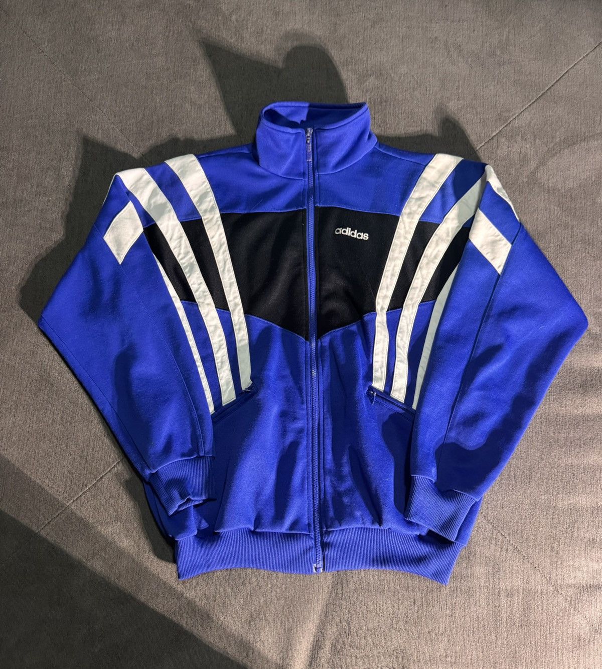 Adidas *RARE* Adidas 90s Striped Zip Up Jacket Size US M / EU 48-50 / 2 - 1 Thumbnail