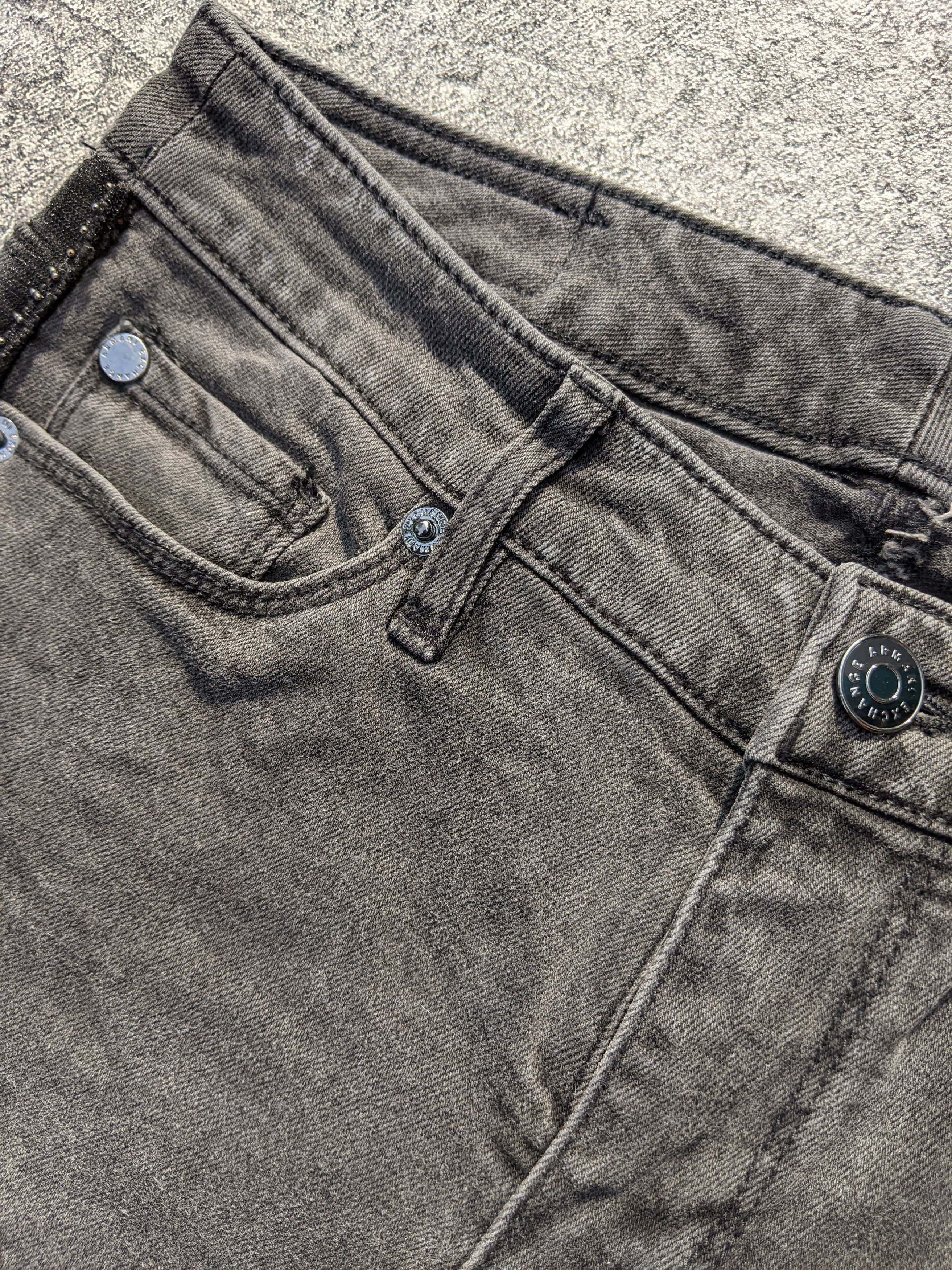 Armani × Armani Exchange × Designer Armani Exchange J69 Skinny Washed Jeans Size 25" / US 0 / IT 36 - 17 Thumbnail