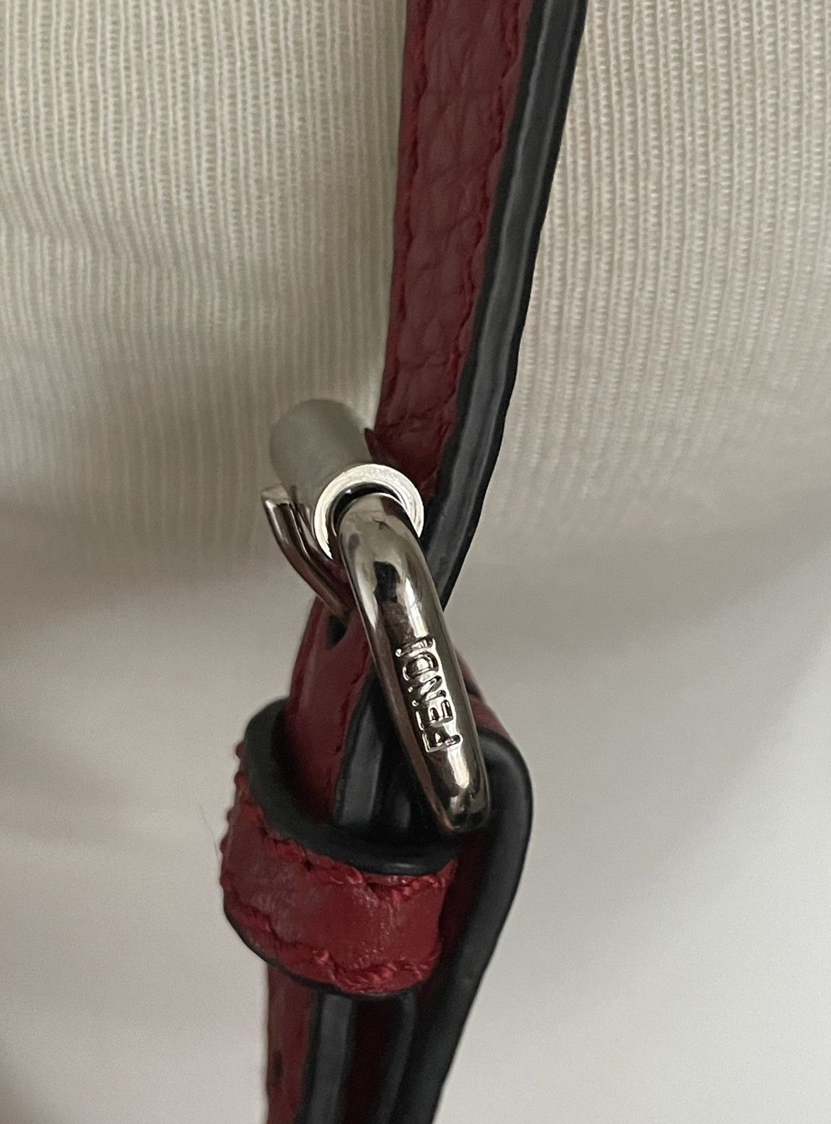 Fendi Fendi red leather selleria saddle bag Size ONE SIZE - 3 Thumbnail