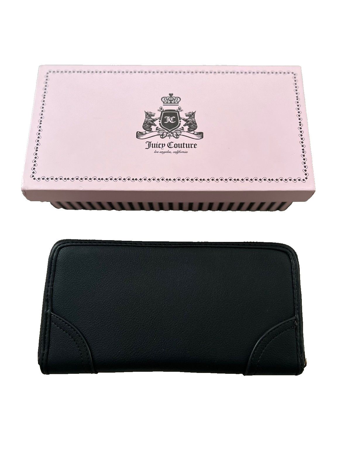 Juicy Couture Juicy Couture Velvet Velour Zip Crystalized Wallet Pink Size ONE SIZE - 2 Thumbnail