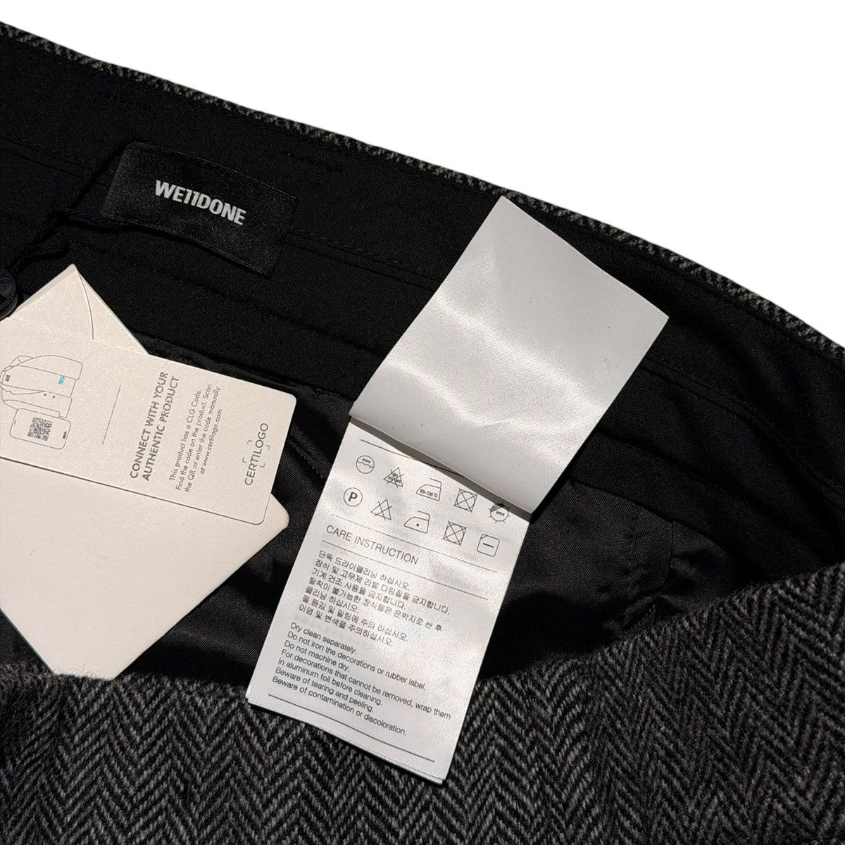 WE11DONE Runched wool trouser Size US 34 / EU 50 - 6 Thumbnail