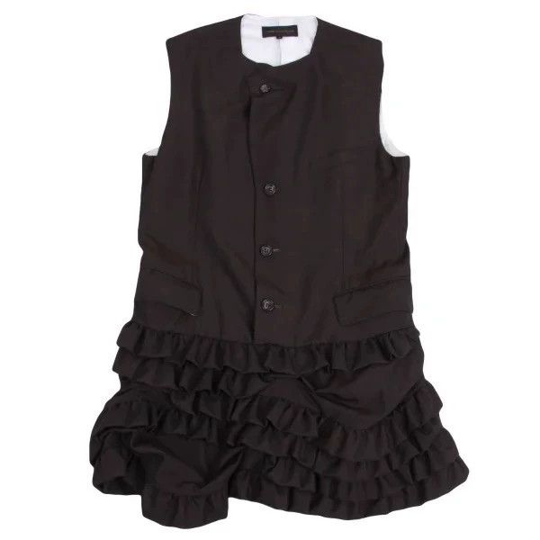 Comme des Garcons Comme des Garcons Brown vintage lace design vest top Size M / US 6-8 / IT 42-44 - 2 Thumbnail