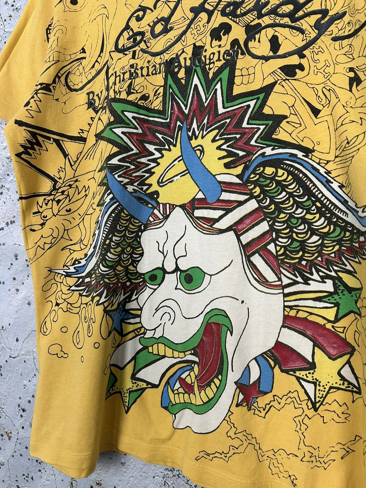 Ed Hardy Ed Hardy Y2K Avant Garde Graphic Tee Vintage Size US M / EU 48-50 / 2 - 3 Thumbnail