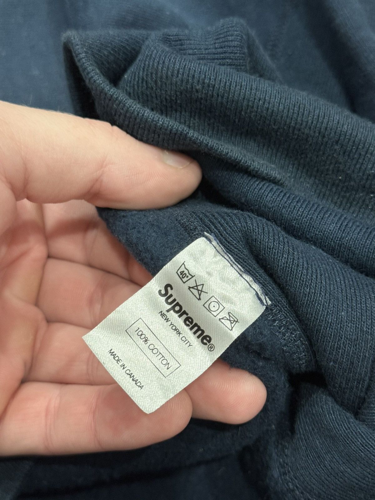 Supreme Supreme FW12 Box Logo Hoodie- Red on Navy Size US M / EU 48-50 / 2 - 9 Thumbnail