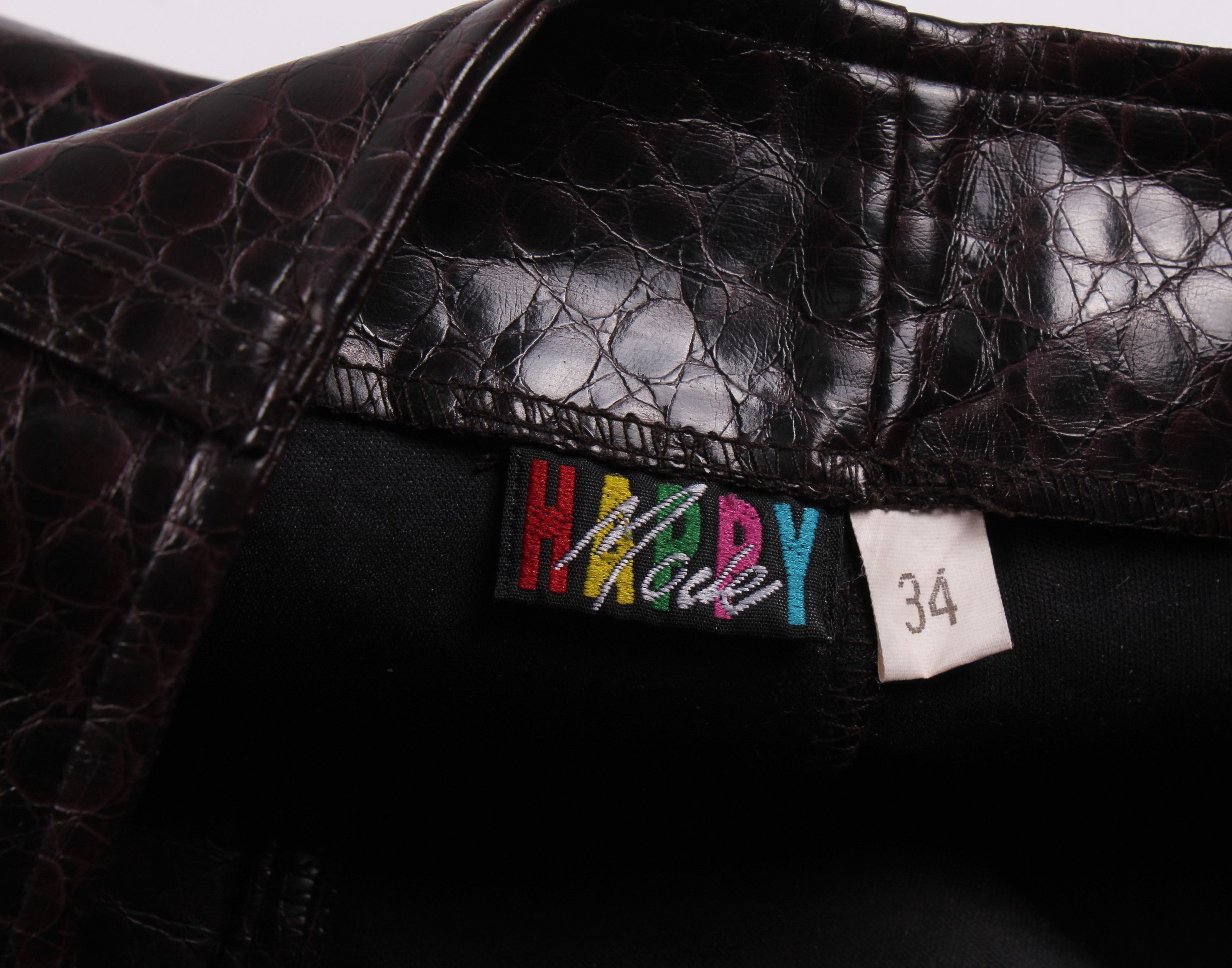 Vintage Vintage Y2K Happy Life Croc Embossed Bootcut Pants Size 26" / US 2 / IT 38 - 5 Thumbnail