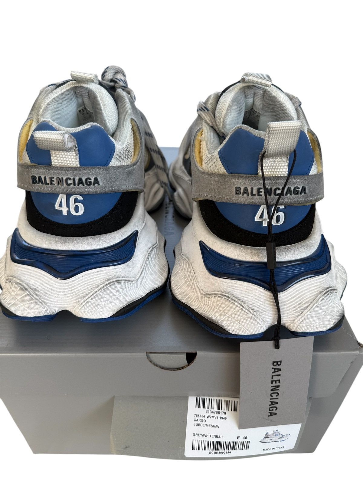 Balenciaga Balenciaga Cargo Blue / Grey Size US 13 / EU 46 - 10 Thumbnail