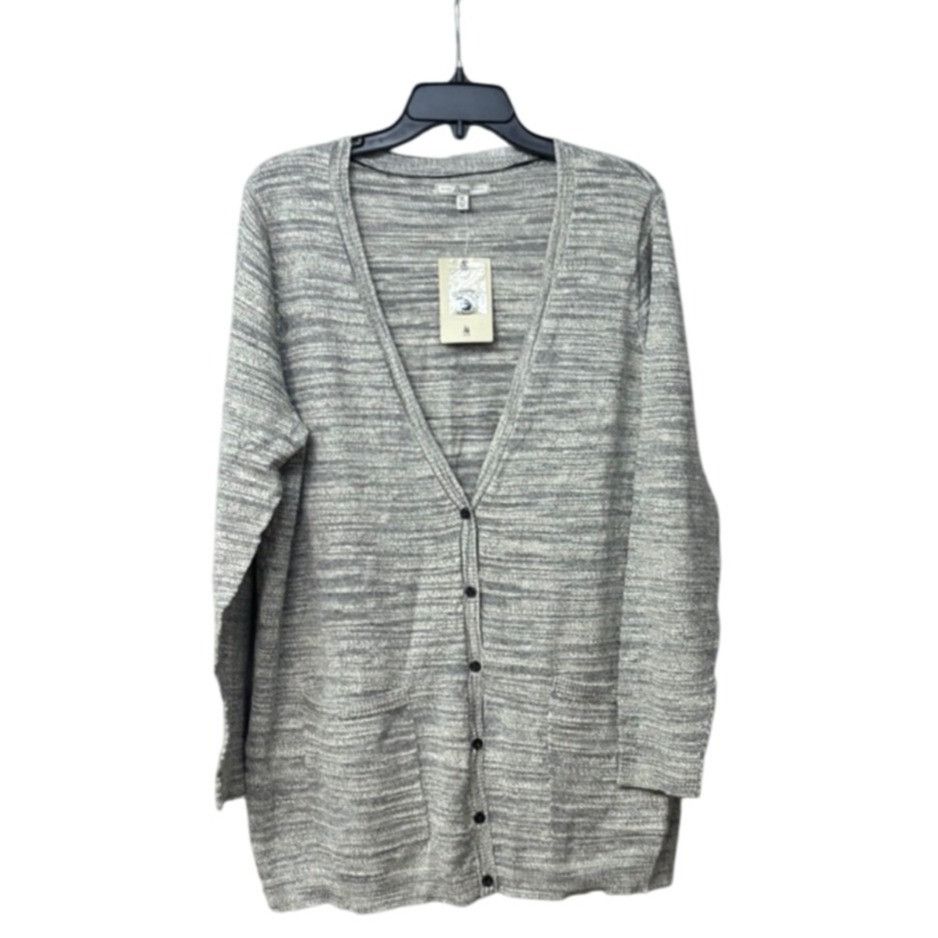 G.H. Bass & Co. G.H. Bass & Co. Long-Sleeve Button-Down Cardigan, Heather Gr Size XL / US 12-14 / IT 48-50 - 1 Thumbnail