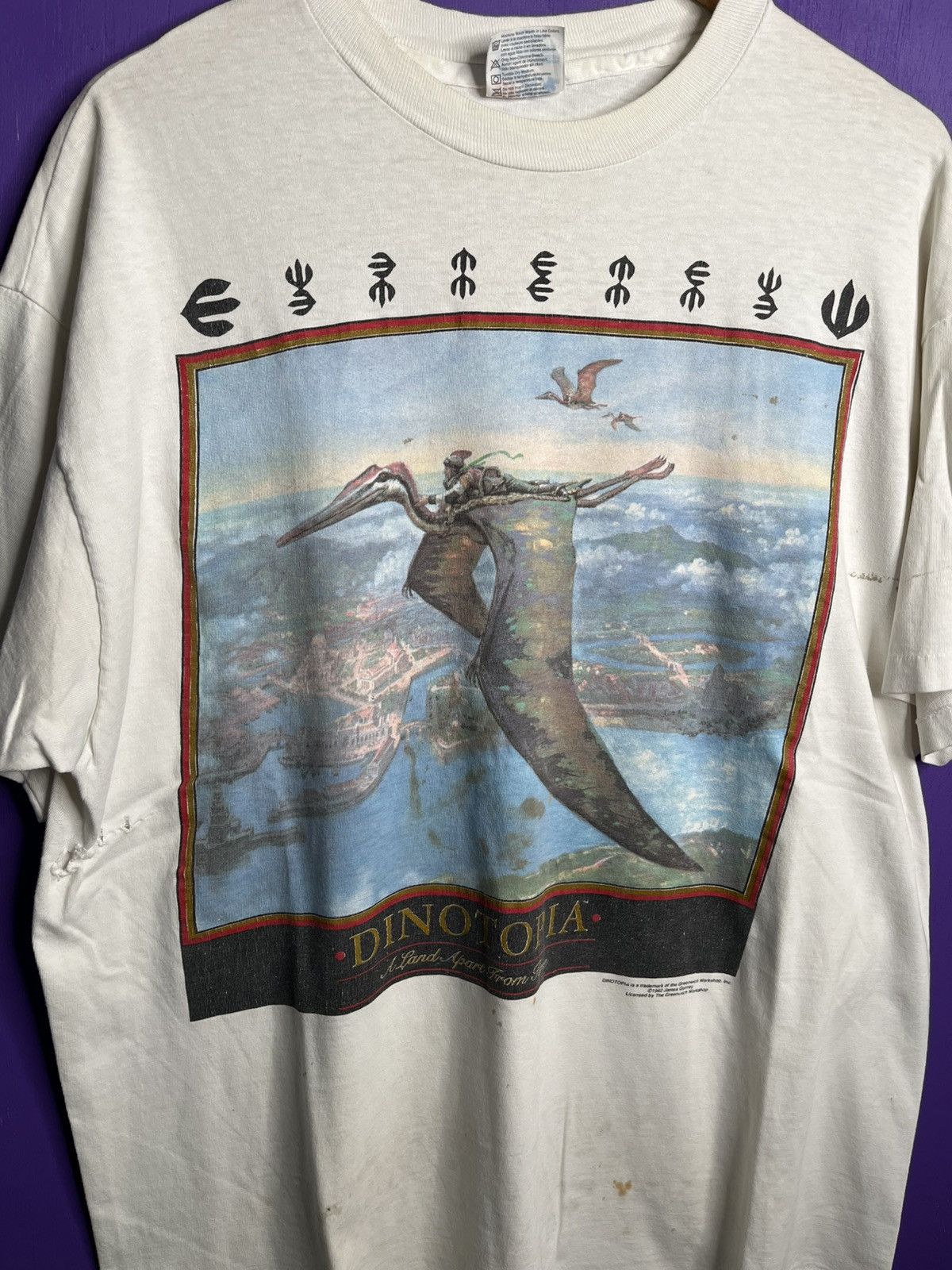 Vintage Vintage 1992 Dinotopia book promo t-shirt Size US XL / EU 56 / 4 - 3 Thumbnail