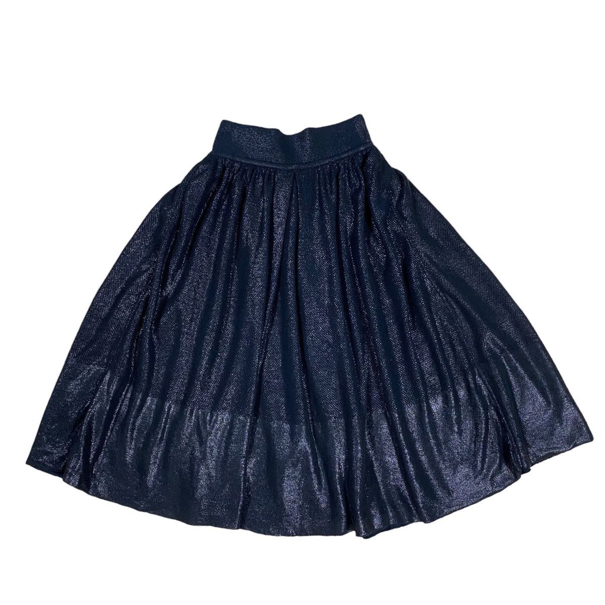 Chanel × Vintage Vintage Chanel Black Coated Skirt Size 24" / US 00 / IT 34 - 3 Thumbnail
