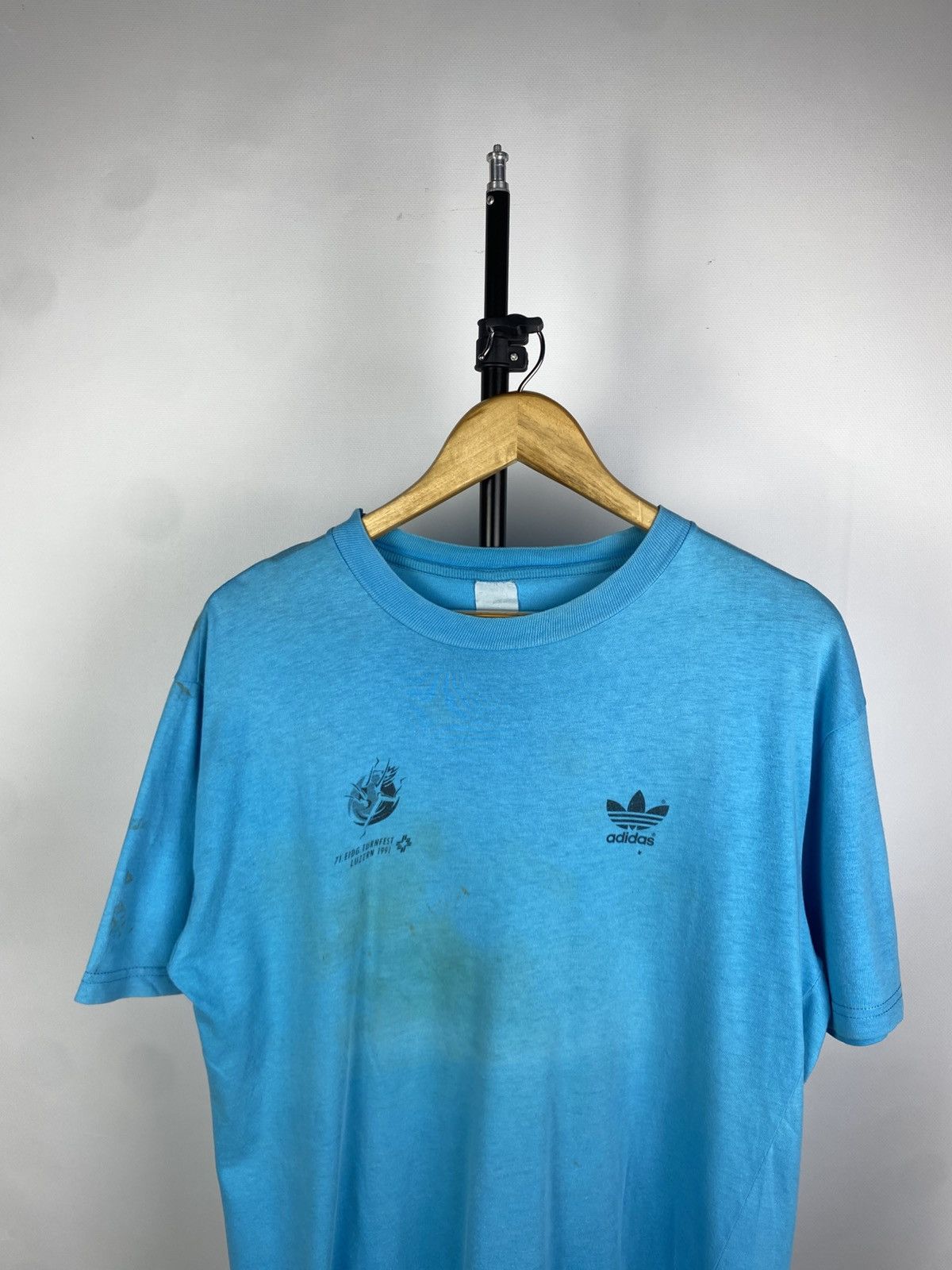Adidas × Vintage Vintage 1991 71 Eidg. Turnfest LUZERN Adidas T Shirt Size US L / EU 52-54 / 3 - 2 Thumbnail