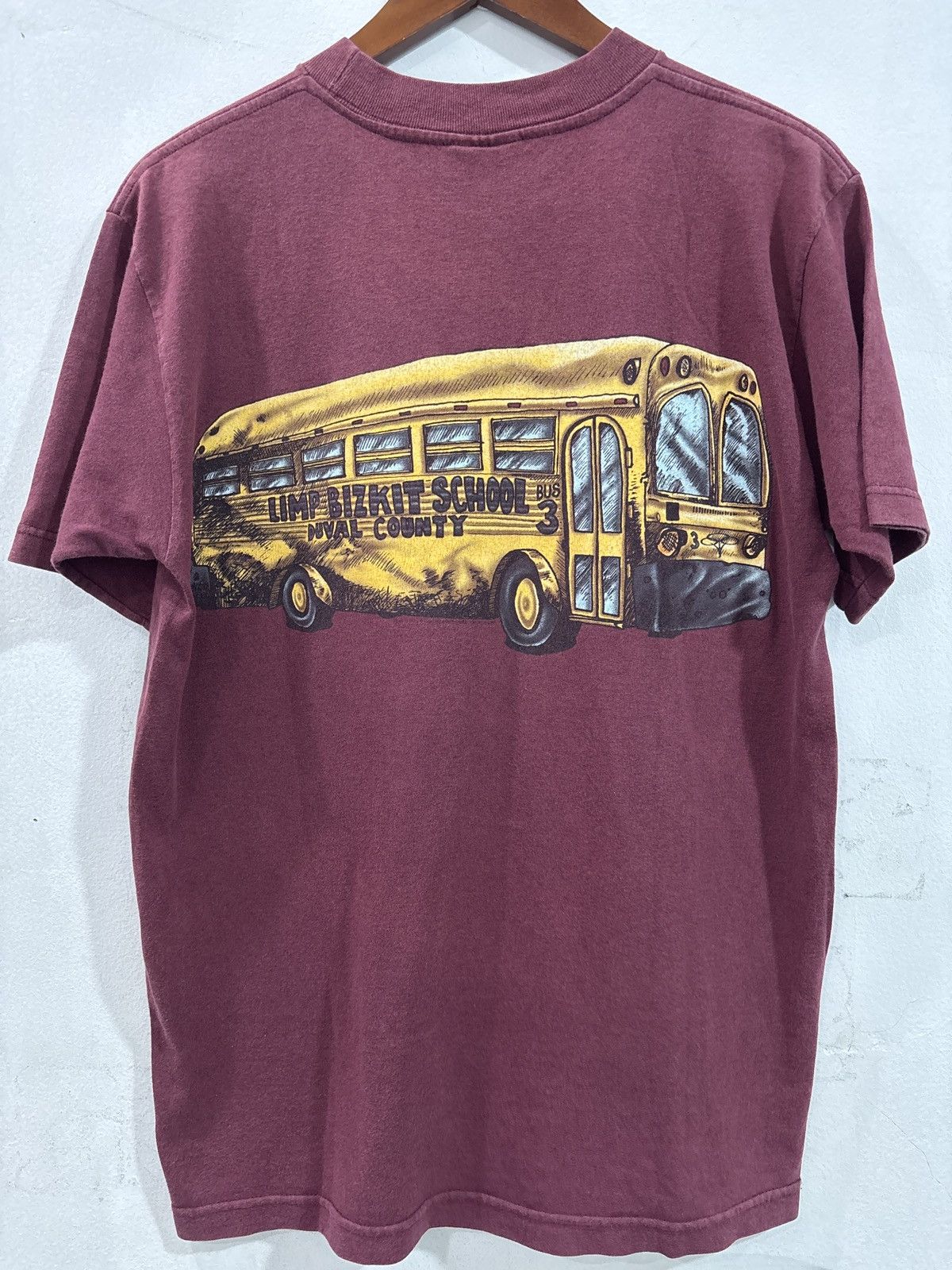 Band Tees Vtg 90s Limp Bizkit School Bus T shirt Size US M / EU 48-50 / 2 - 11 Thumbnail