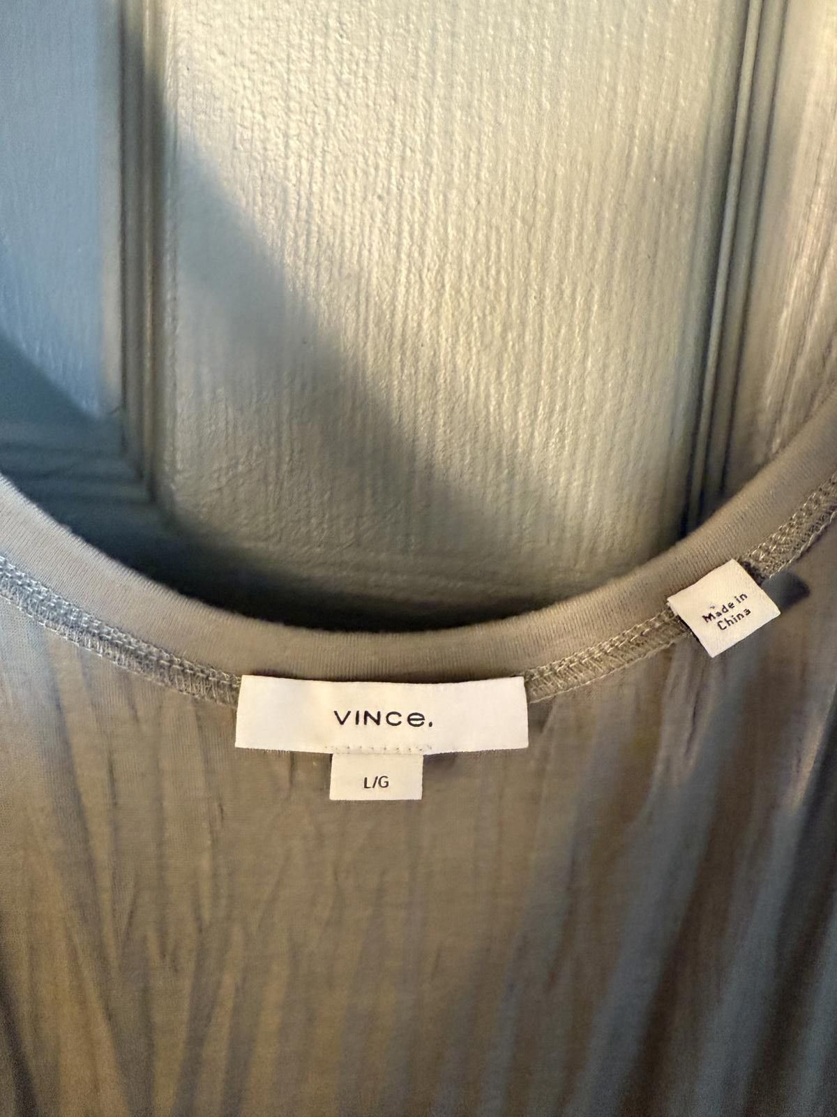 Vince Vince Women's Sleeveless Midi Dress Beige Large Size L / US 10 / IT 46 - 2 Thumbnail