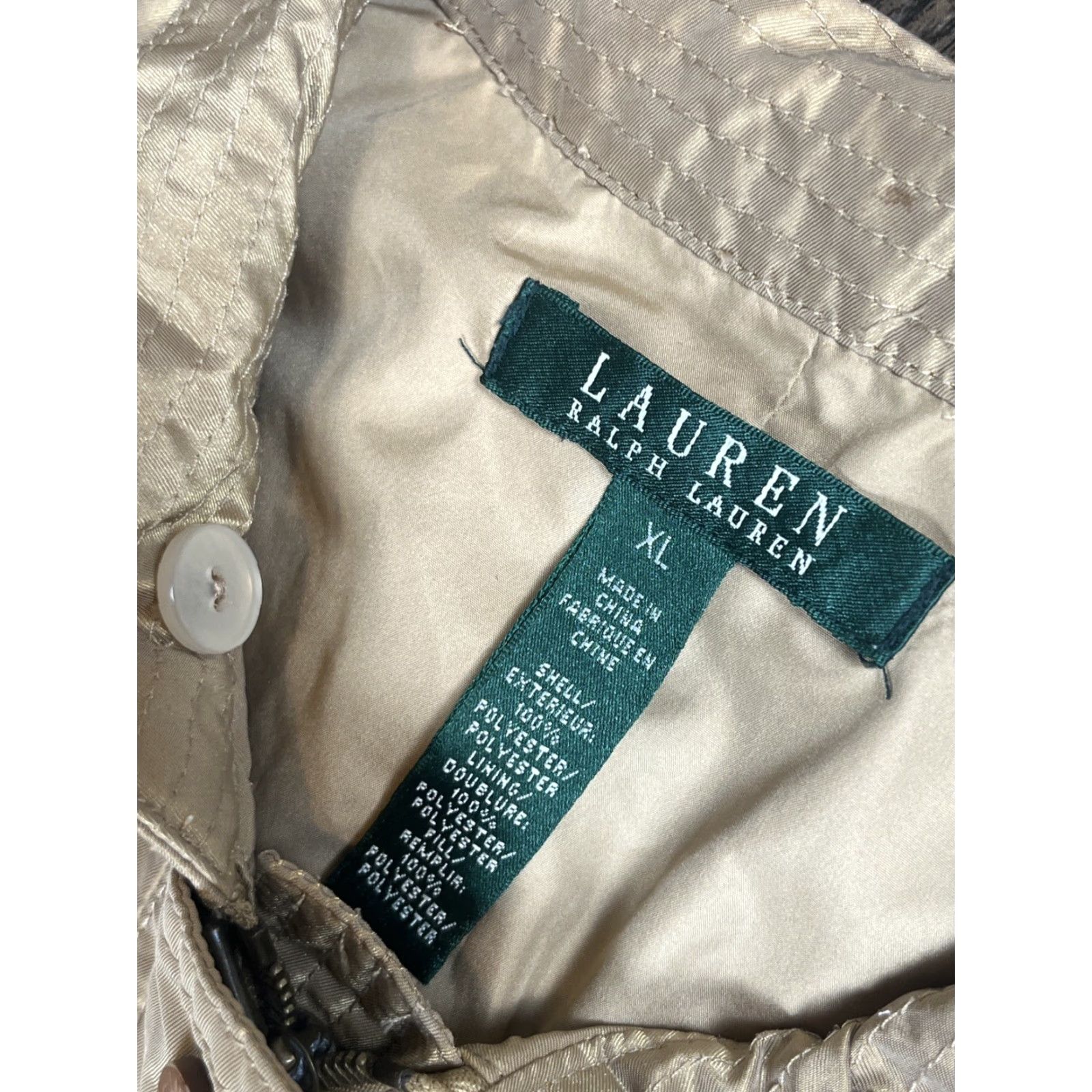 Ralph Lauren VINTAGE Ralph Lauren Safari Utility Vest Womens XL Beige Pocket Belted Windbreaker Hoodless Sleeveless Vest 90s Safari Theme Mens Womens Size XL / US 12-14 / IT 48-50 - 4 Thumbnail
