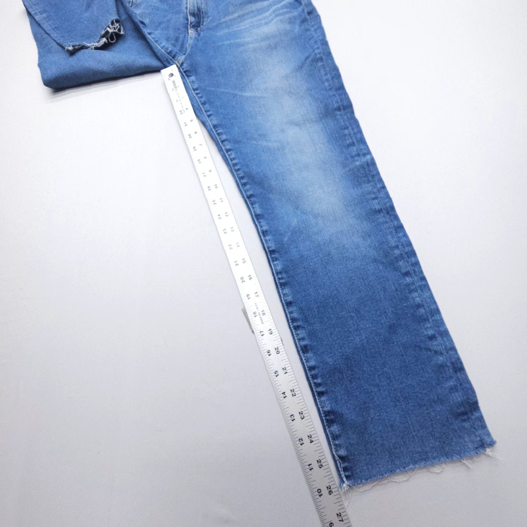 Denime AG Adriano Goldschmied Prima Crop Cigarette Leg Jeans 30 Denim Women Regular Blue 5-Pocket Inseam 26 Vintage No Astr. Size 30" / US 8 / IT 44 - 6 Thumbnail