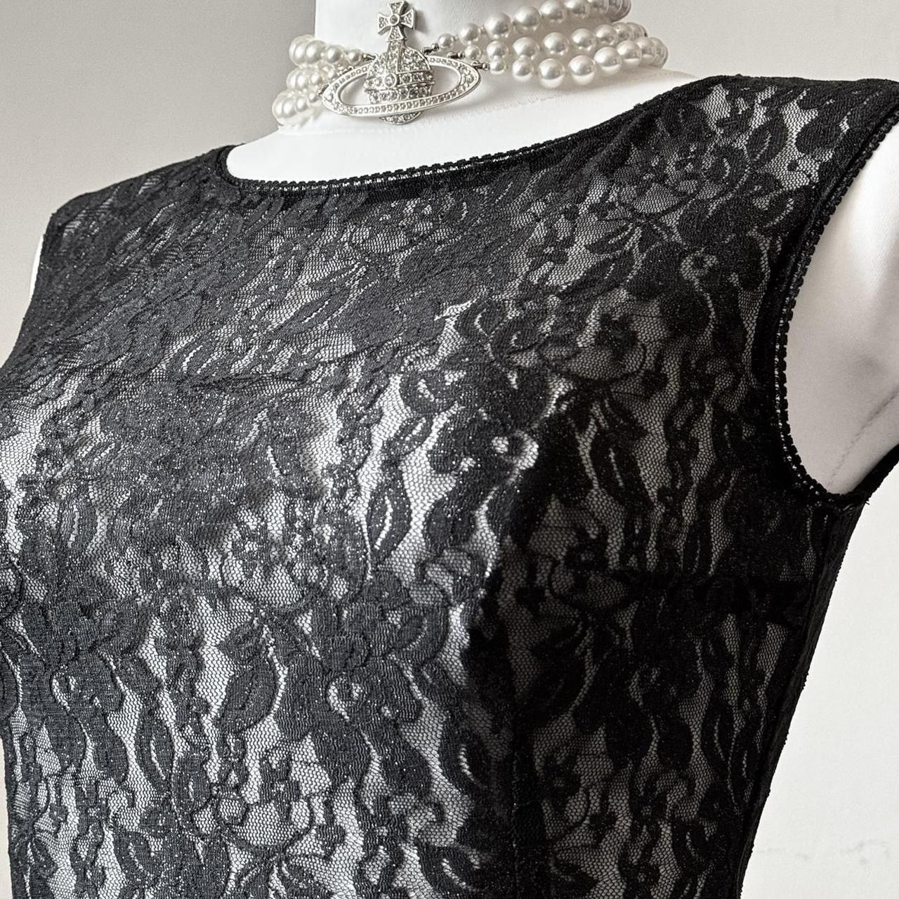 Vintage So unique lace gothic avant - garde blouse Size S / US 4 / IT 40 - 7 Thumbnail