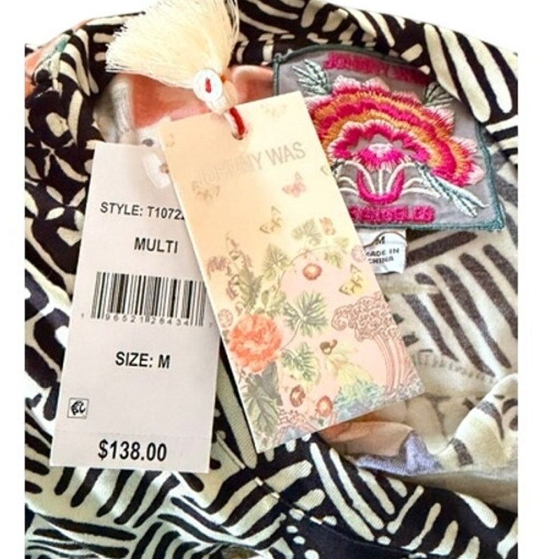 Johnny Was Johnny Was Boho Floral Mixed Print Tunic Top Medium NWT Size M / US 6-8 / IT 42-44 - 6 Thumbnail