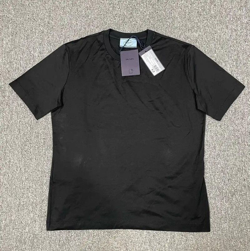 Prada Prada Black Cotton Men's T-Shirt Size L Size US L / EU 52-54 / 3 - 1 Thumbnail