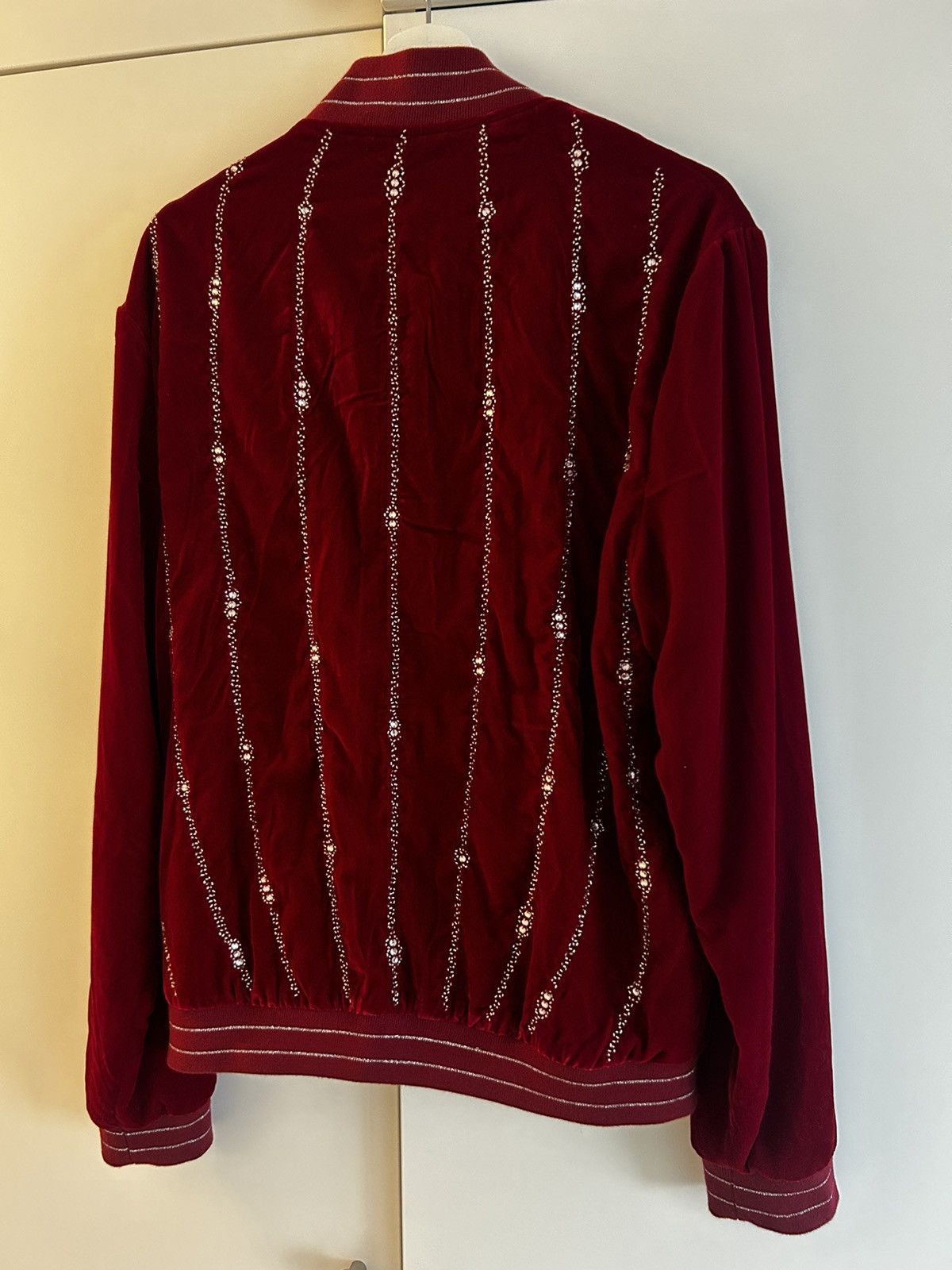 Zara Zara 2017 - Red Velvet Bomber Jacket Size US L / EU 52-54 / 3 - 3 Thumbnail