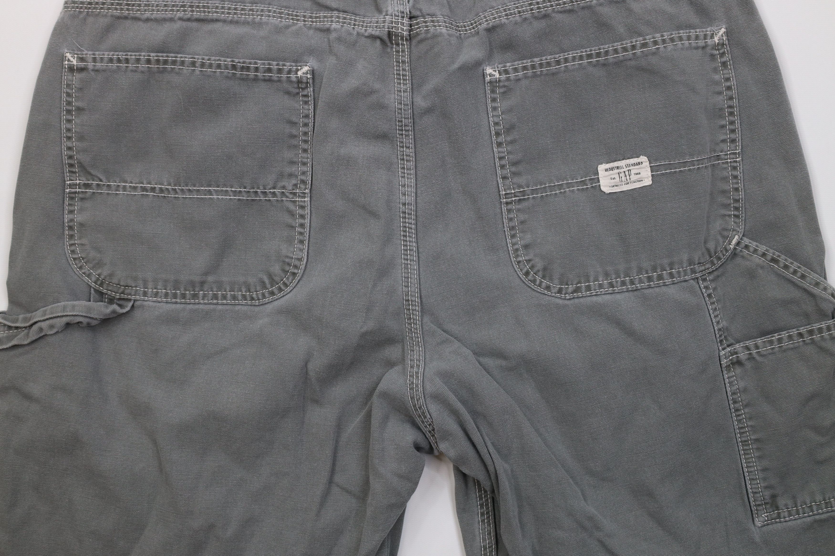 Gap Vintage Y2K 2001 Gap Surplus Stonewash Dungaree Shorts Size US 34 / EU 50 - 9 Thumbnail