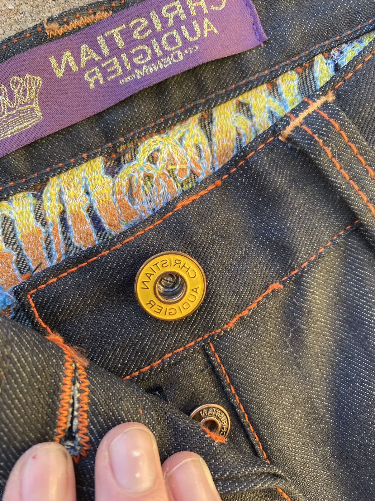 Christian Audigier Rare Christian Audigier Virgin Mary Jeans 34 Size US 34 / EU 50 - 6 Thumbnail