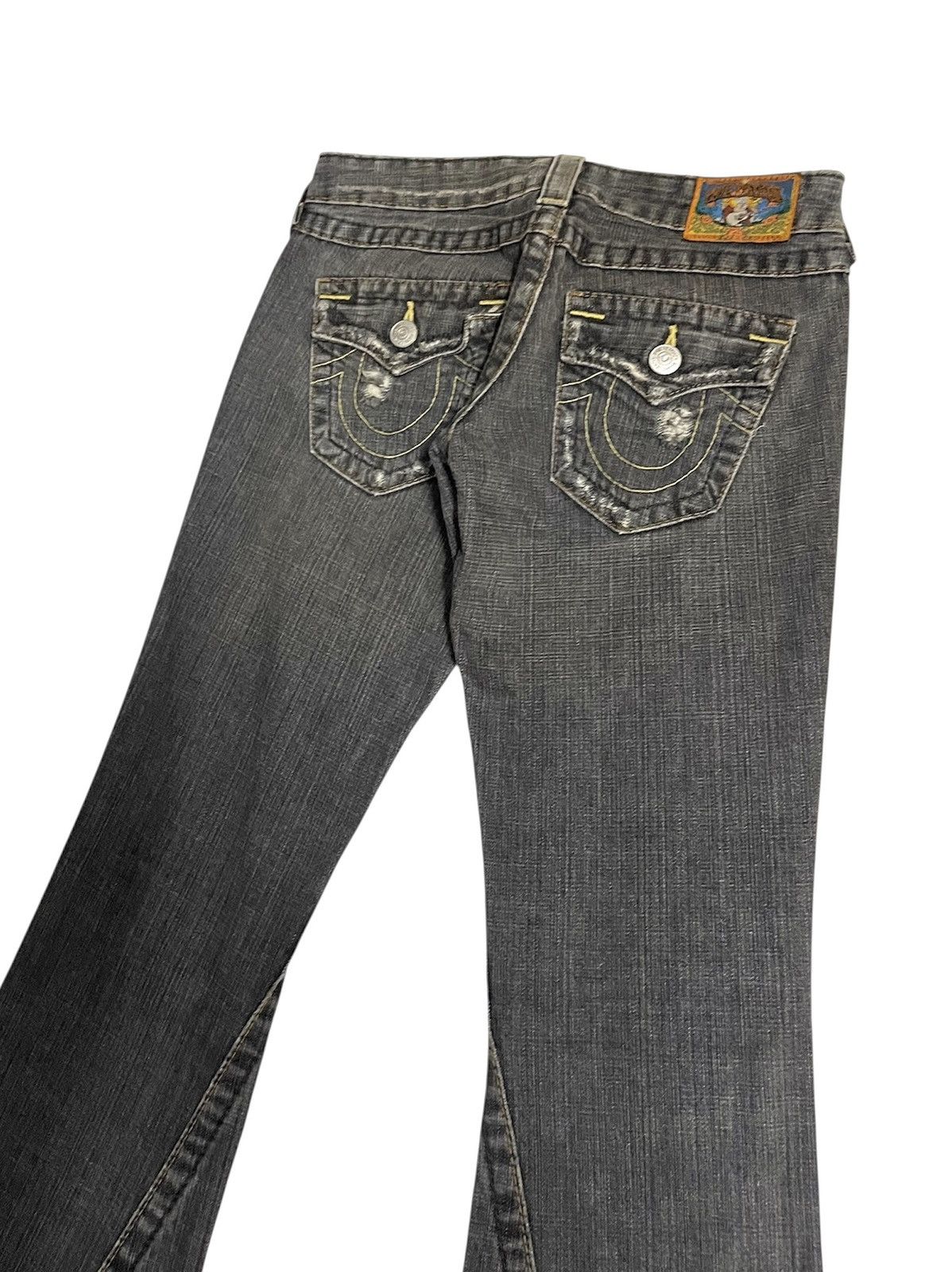 Hysteric Glamour Vintage TrueReligion Flare Distressed Jeans Size US 28 / EU 44 - 6 Thumbnail