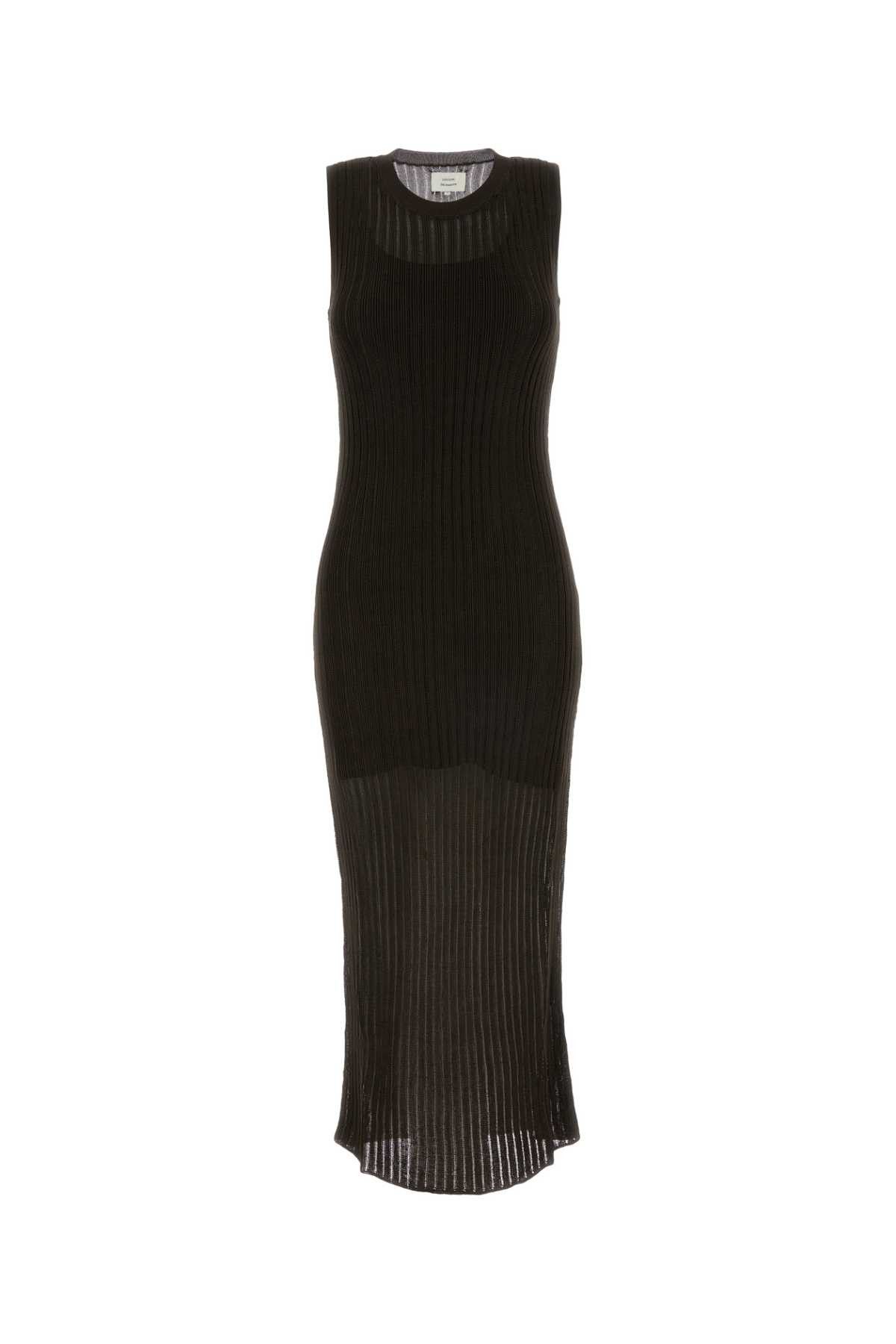 Loulou de Saison Chocolate Knit Icaria Dress Size XS / US 0-2 / IT 36-38 - 1 Thumbnail