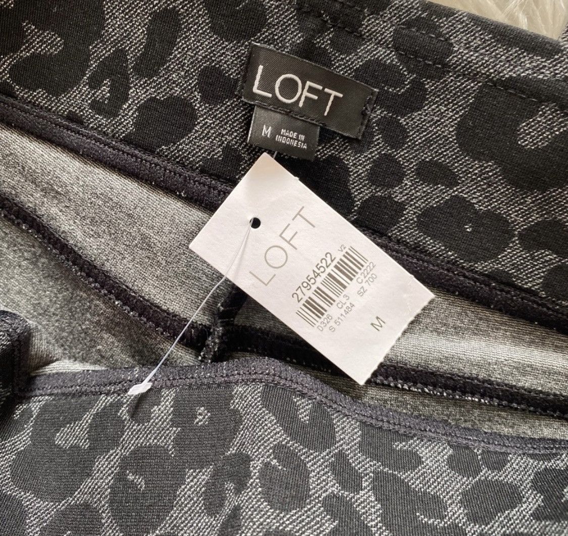 Loft LOFT LEOPARD ANIMAL PRINT LEGGINGS SZ M Size 32" / US 10 / IT 46 - 3 Thumbnail