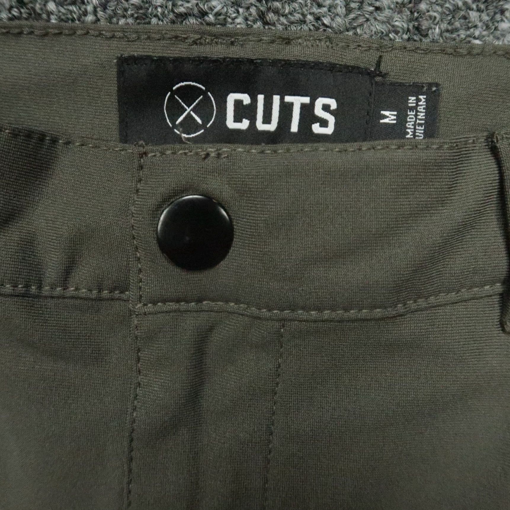 UES Clothing CUTS Pants Mens M Green Jogger Zip Pocket Tapered Size US 31 - 3 Thumbnail