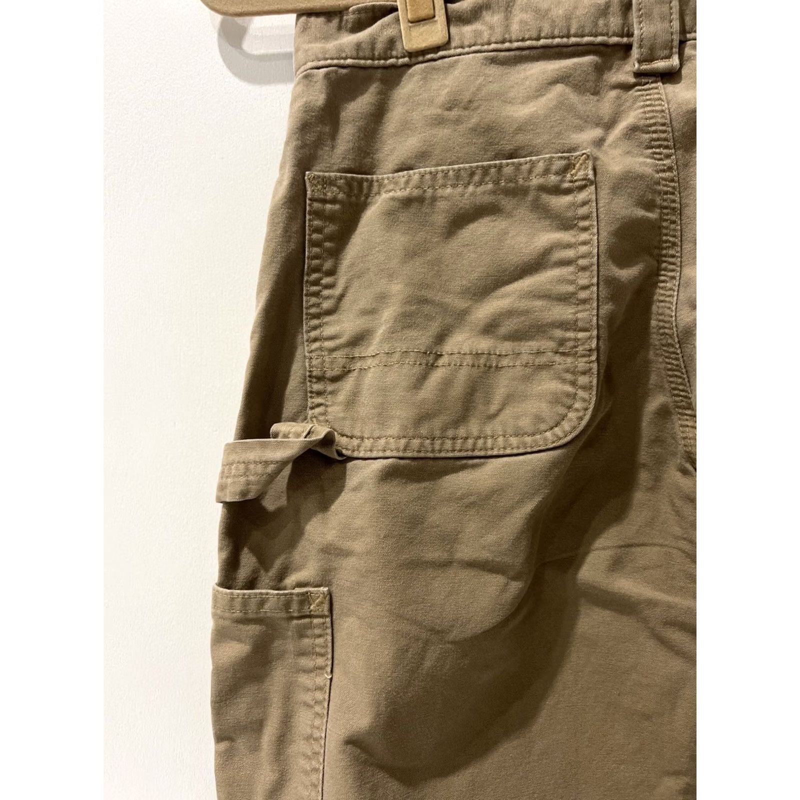 Carhartt VINTAGE Carhartt Pants Mens 30x30 Beige Carpenter Dungaree fit Slits at the bottom Mens Size US 30 / EU 46 - 4 Thumbnail