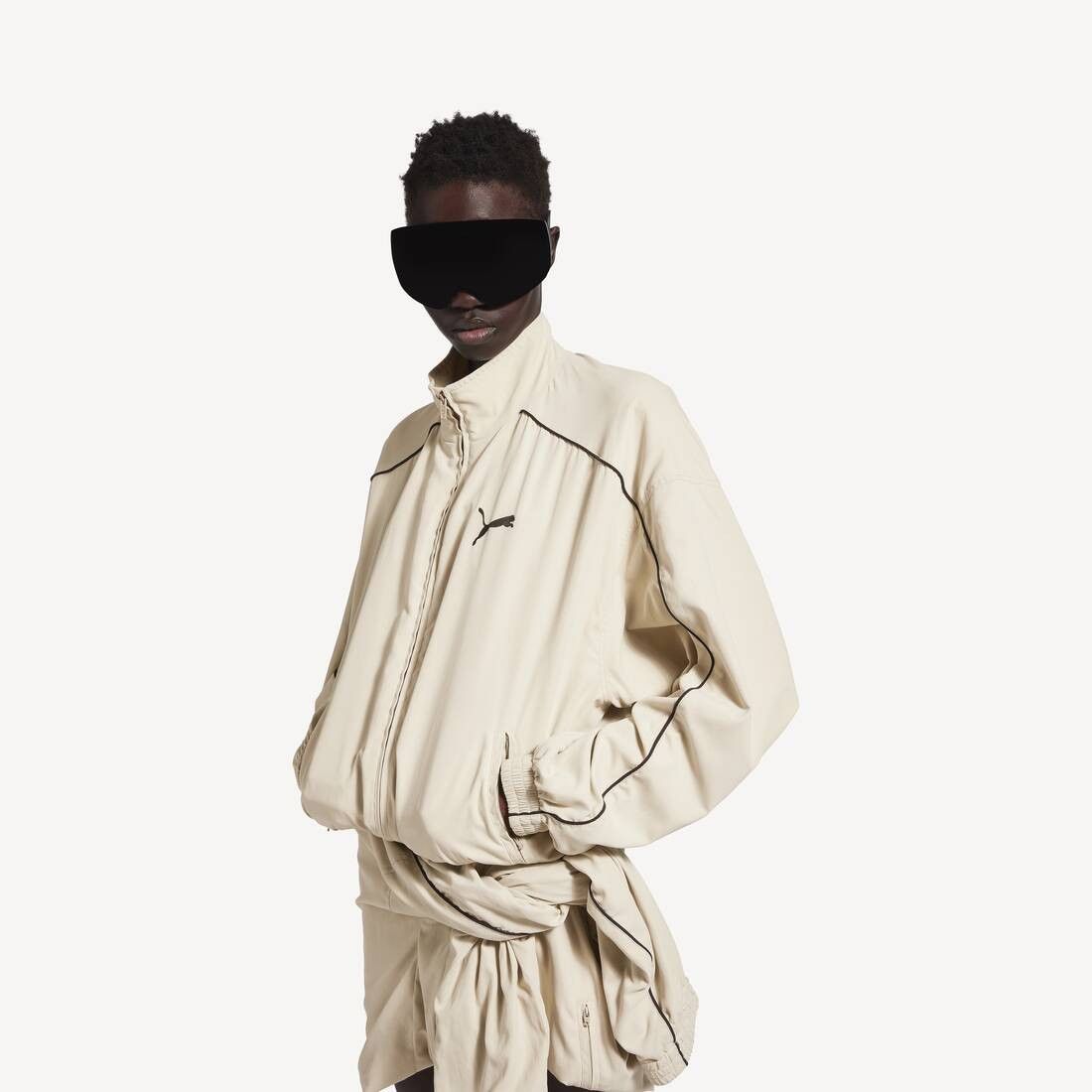 Balenciaga × Puma o1tr1nto0326 Tracksuit Jacket in Cream Size M / US 6-8 / IT 42-44 - 5 Thumbnail